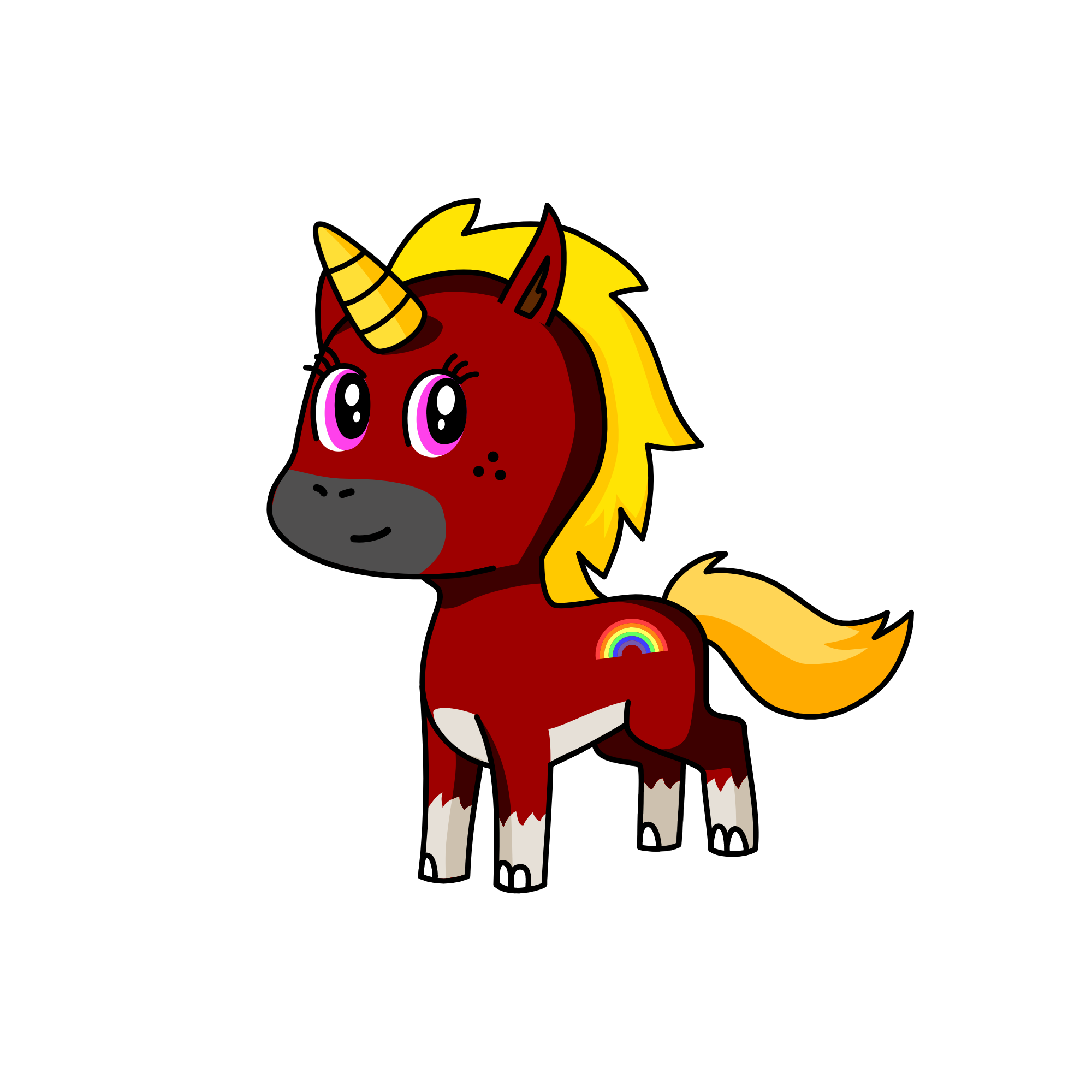 M, the unicorn