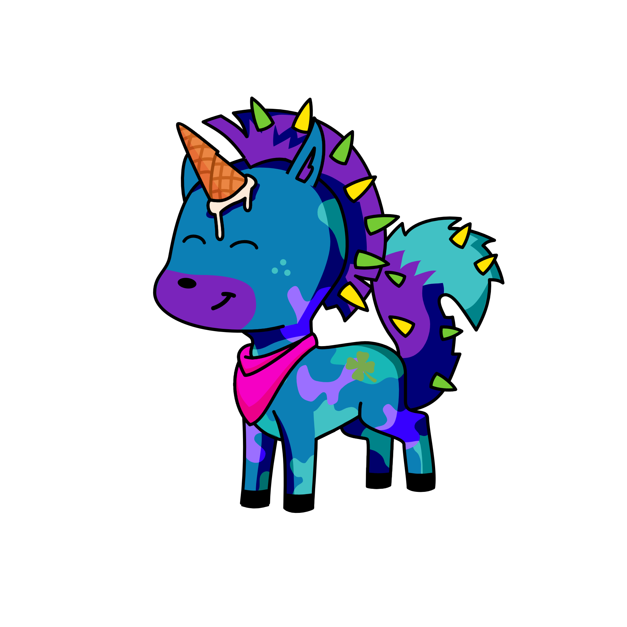 blueberry, the unicorn