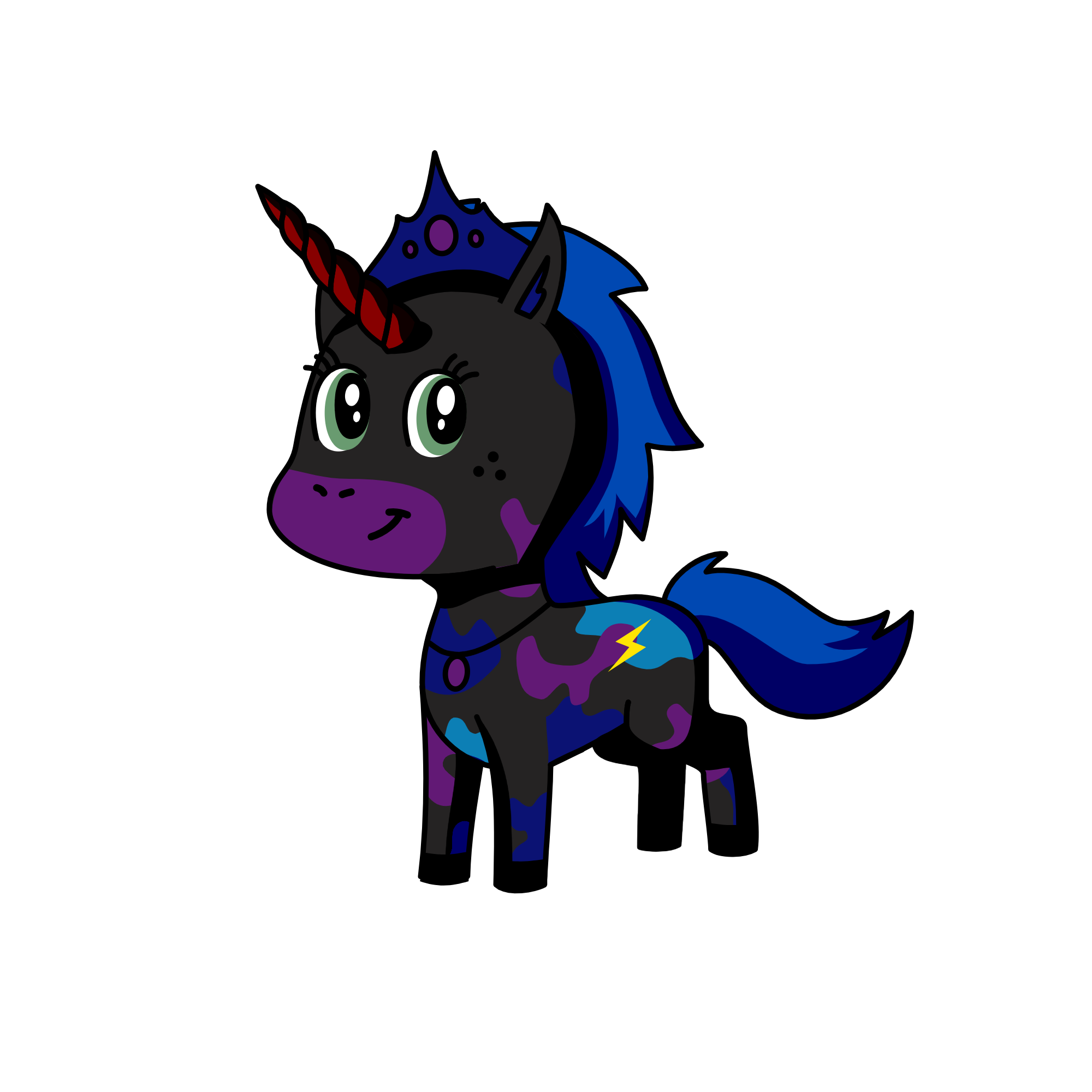 the midnight queen, the unicorn