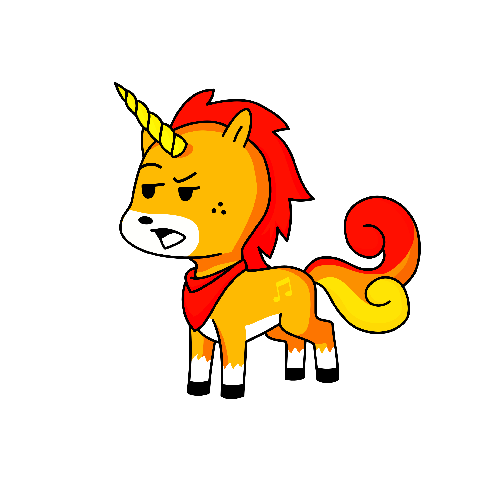 Rooster, the unicorn