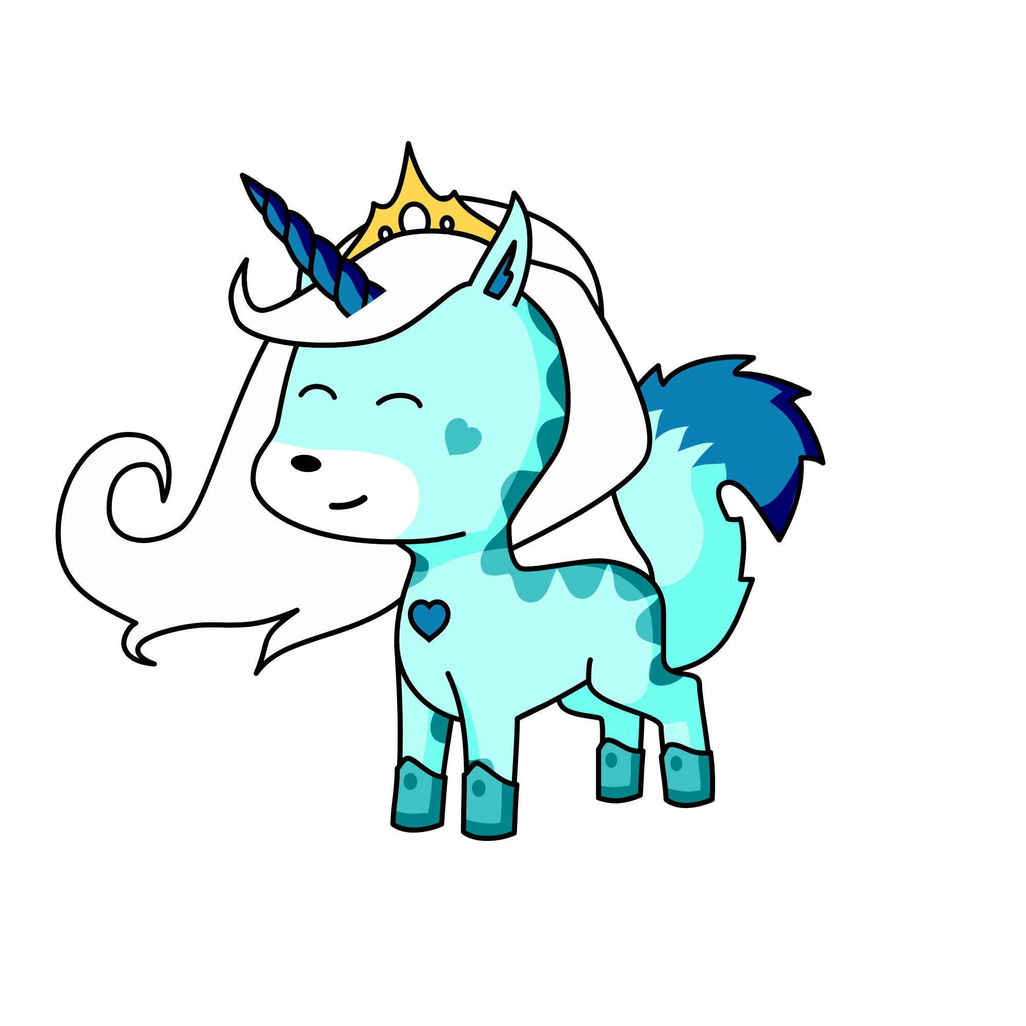 Winter, the unicorn