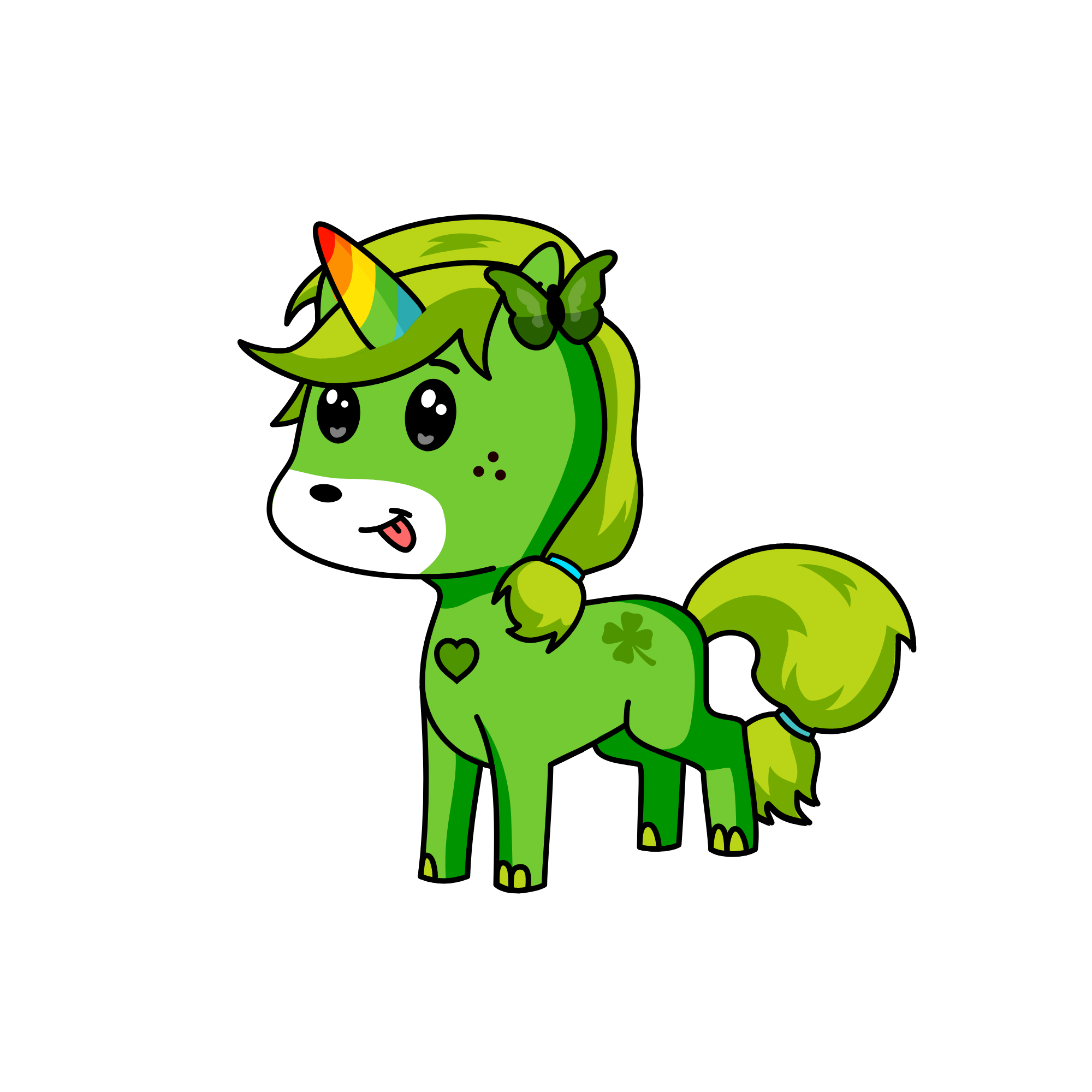 Lucky Clover, the unicorn
