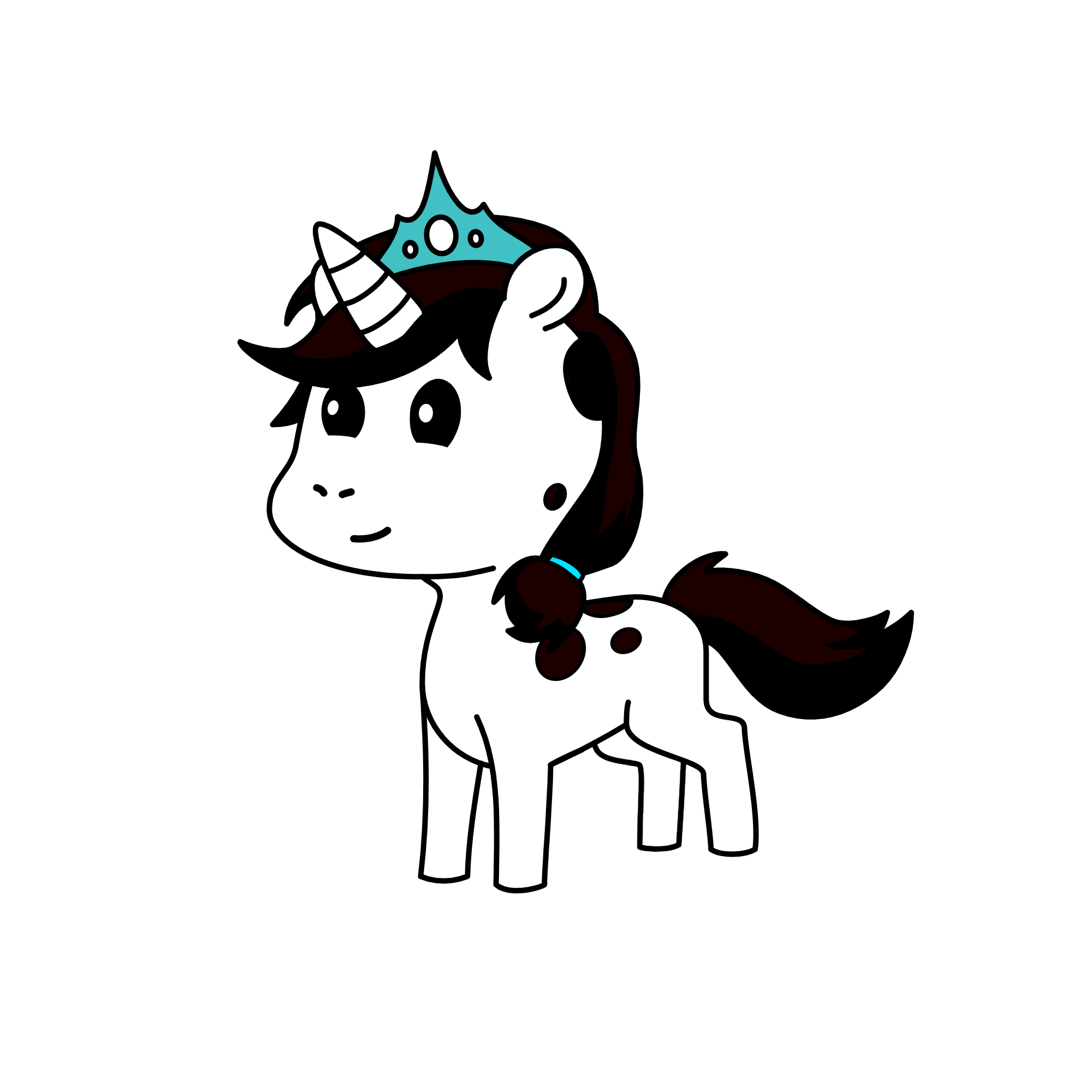 panda horse, the unicorn