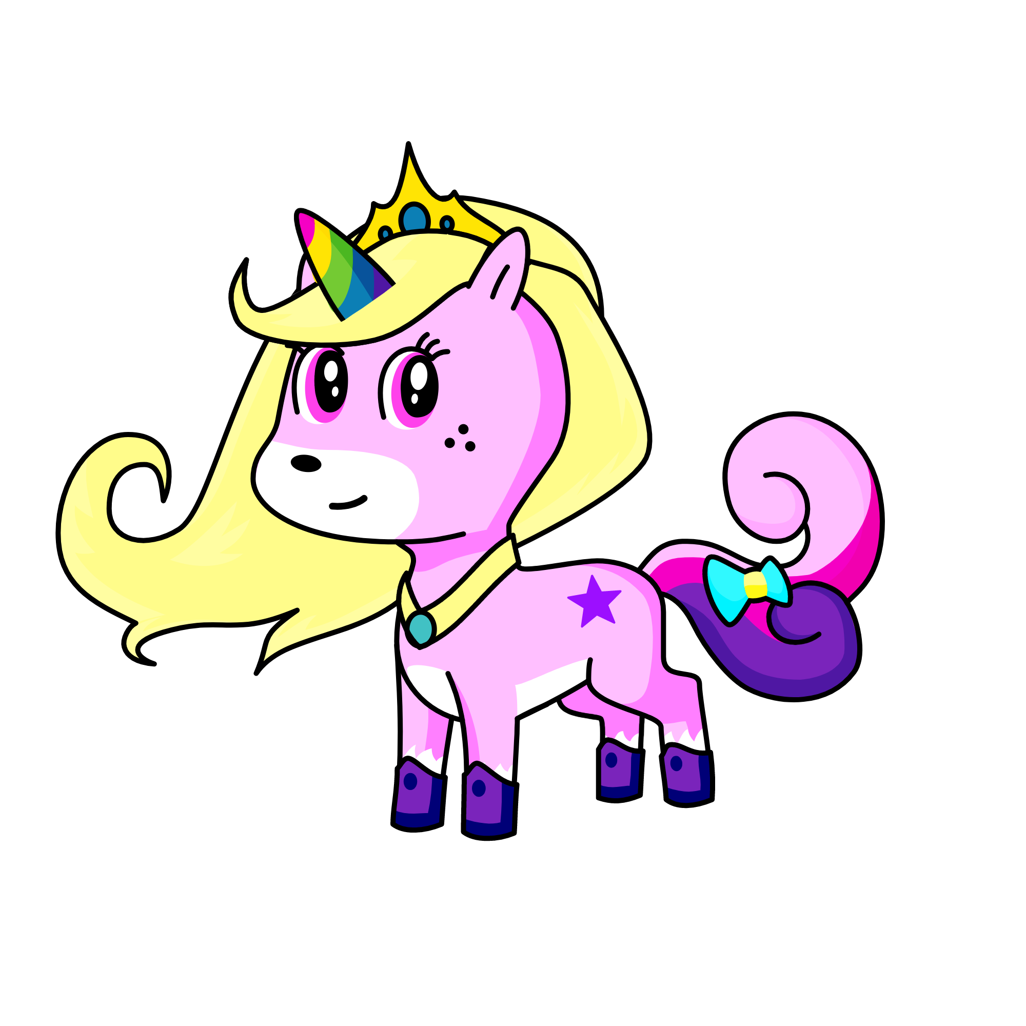 Queen unicorn, the unicorn