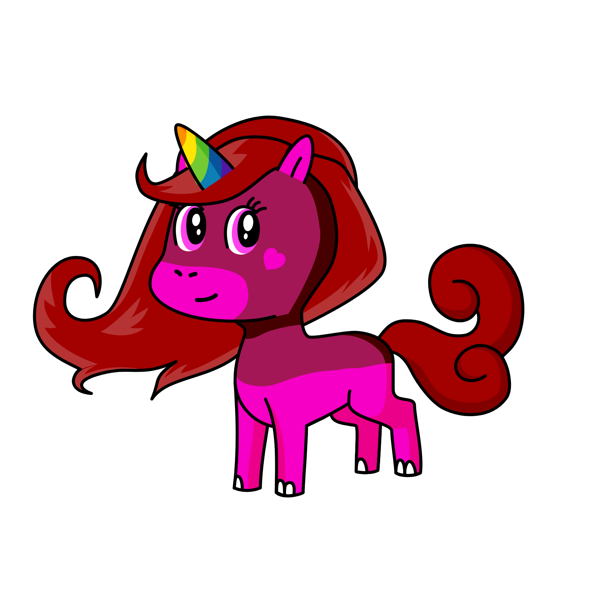 rose, the unicorn