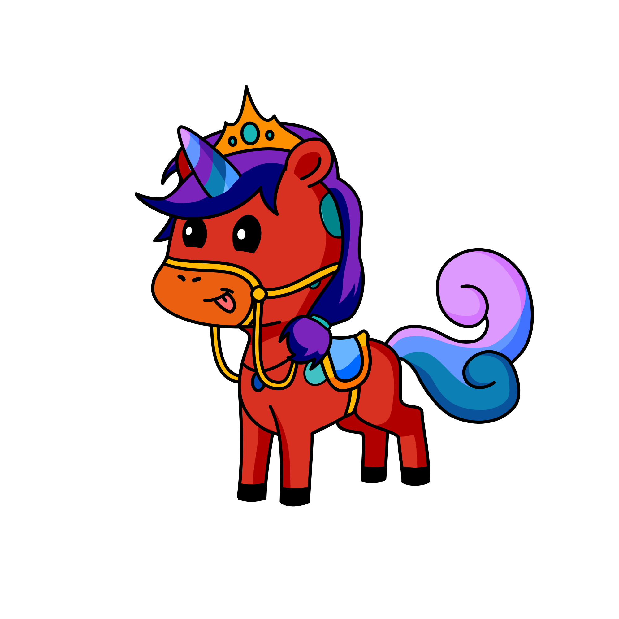 Cheeky , the unicorn