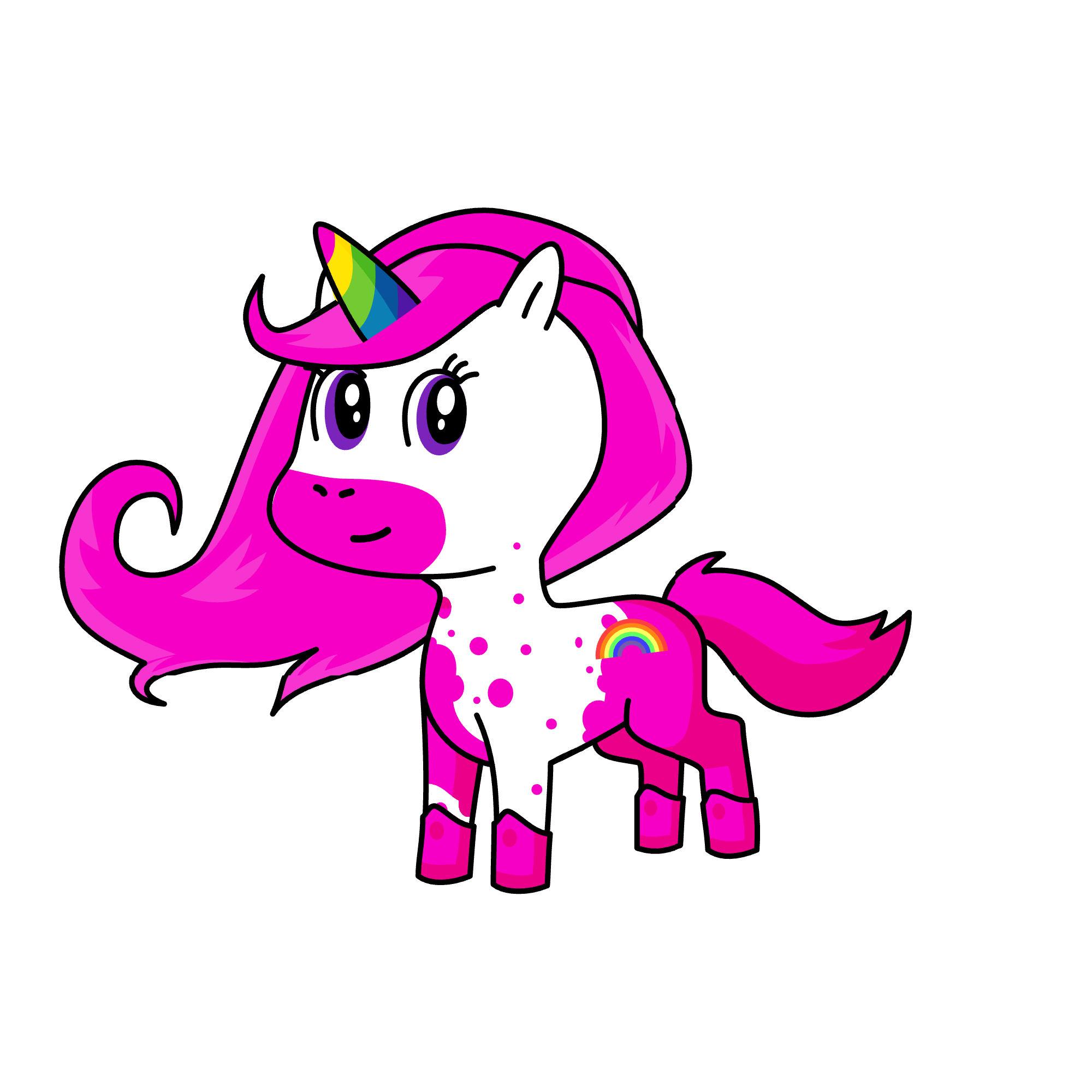 pink, the unicorn