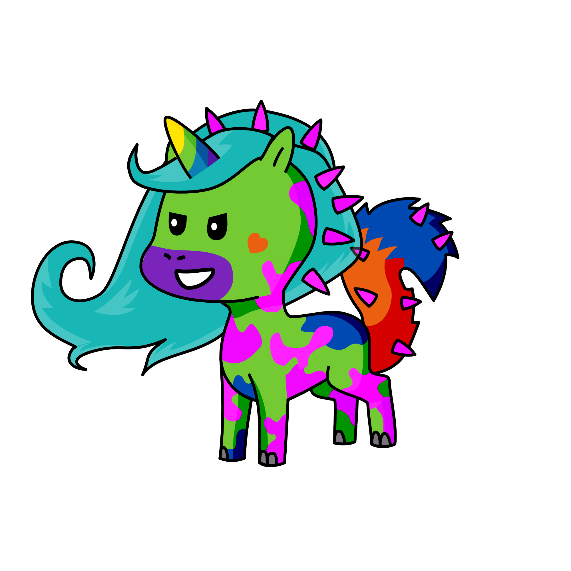 pinky, the unicorn