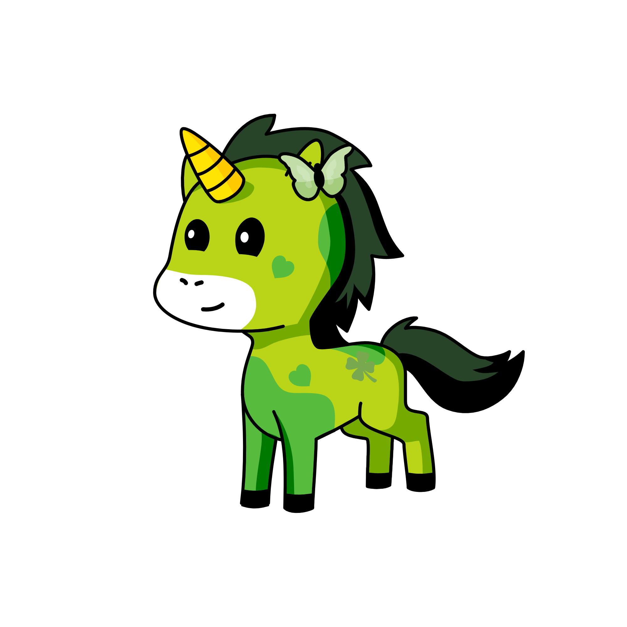 greenie, the unicorn