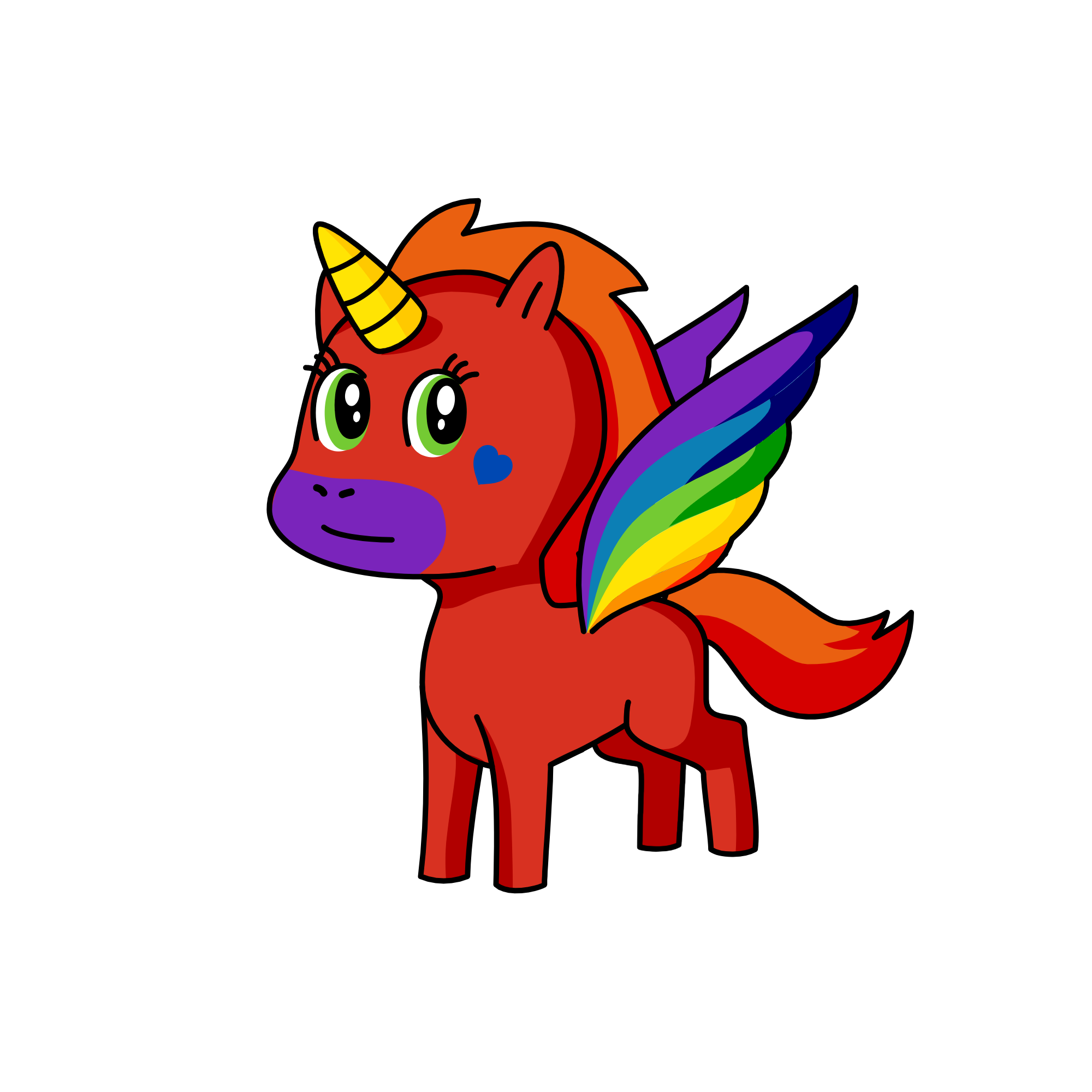 rainbow, the unicorn