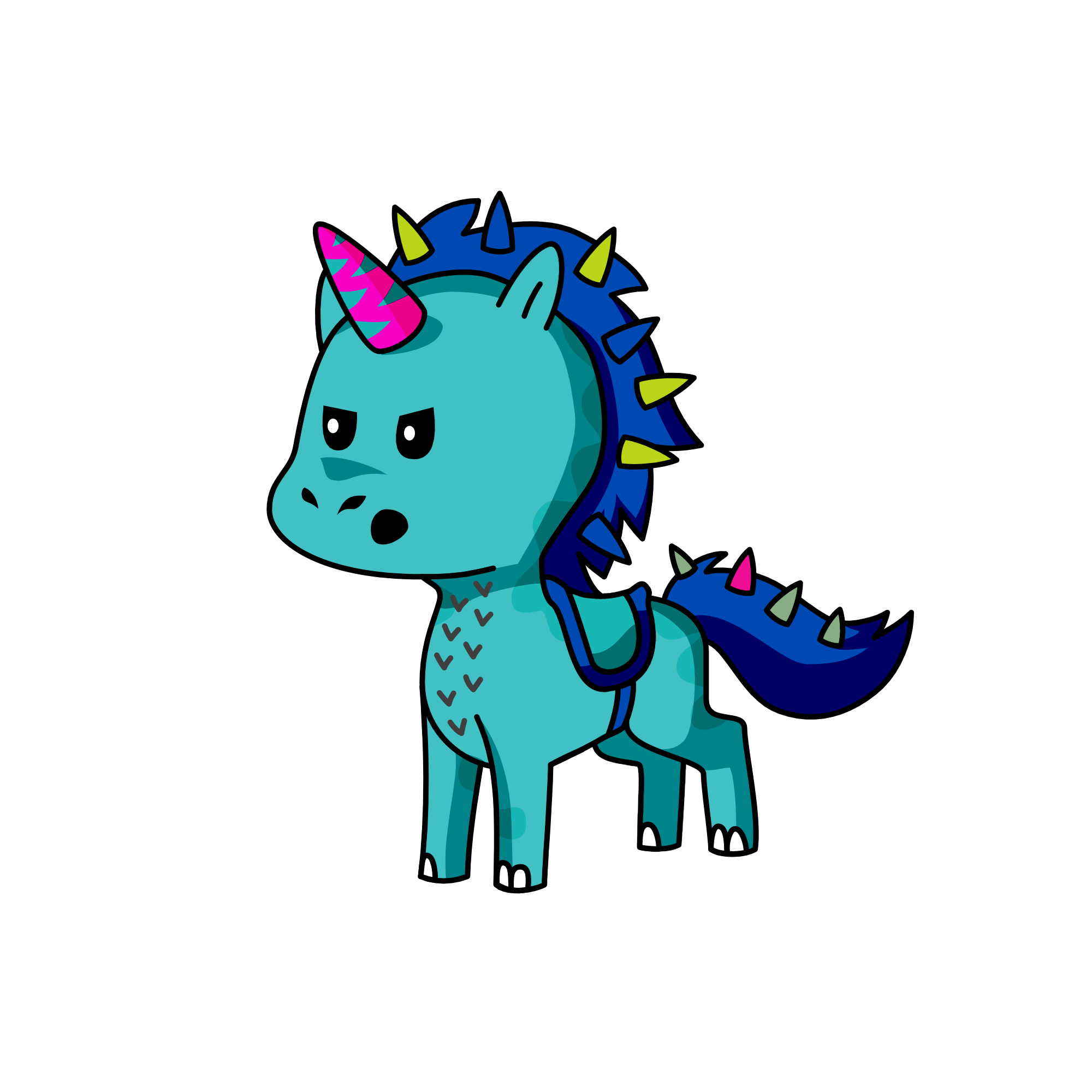 dragon, the unicorn