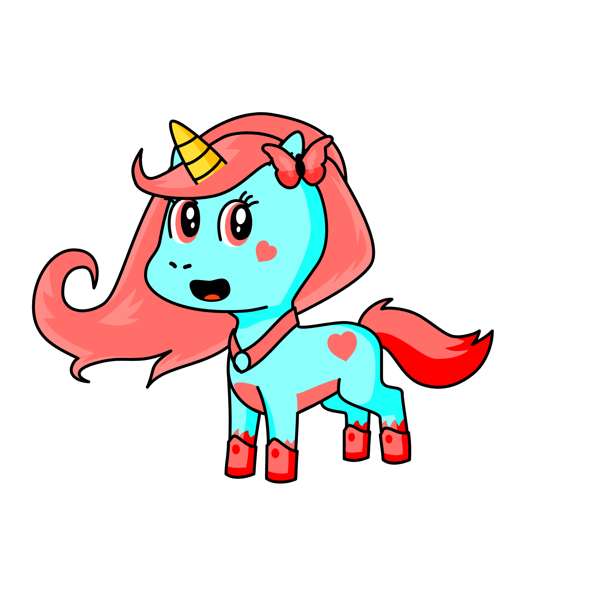 candy apple, the unicorn