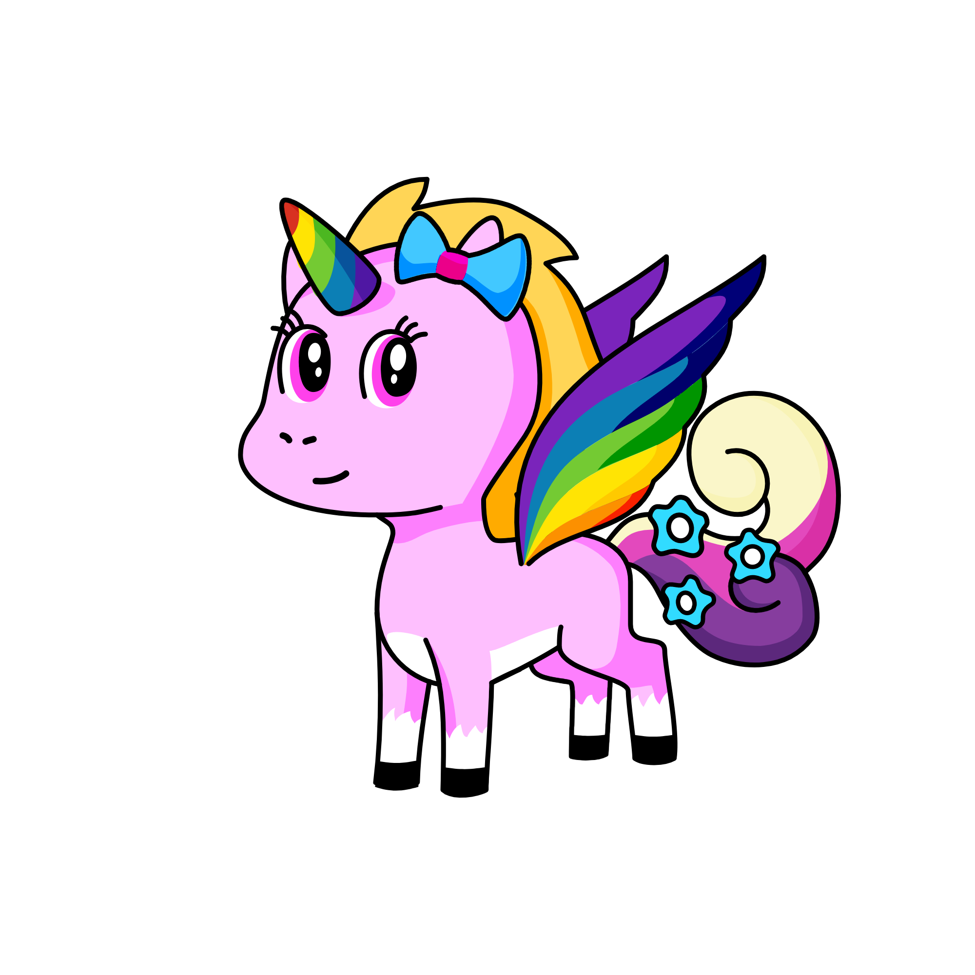 Cute, the unicorn