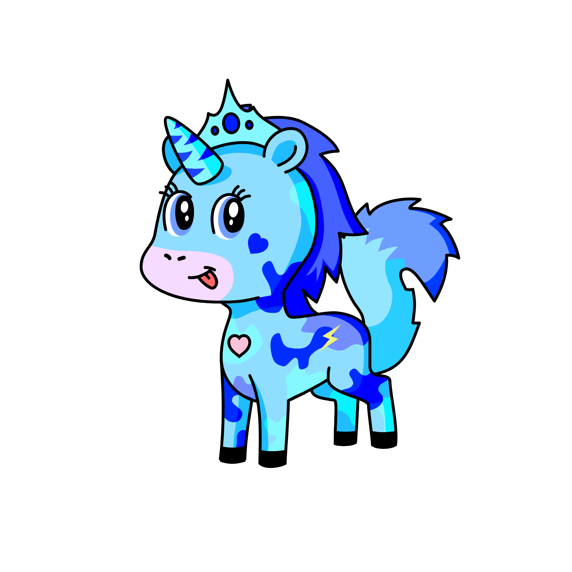 Glitter, the unicorn