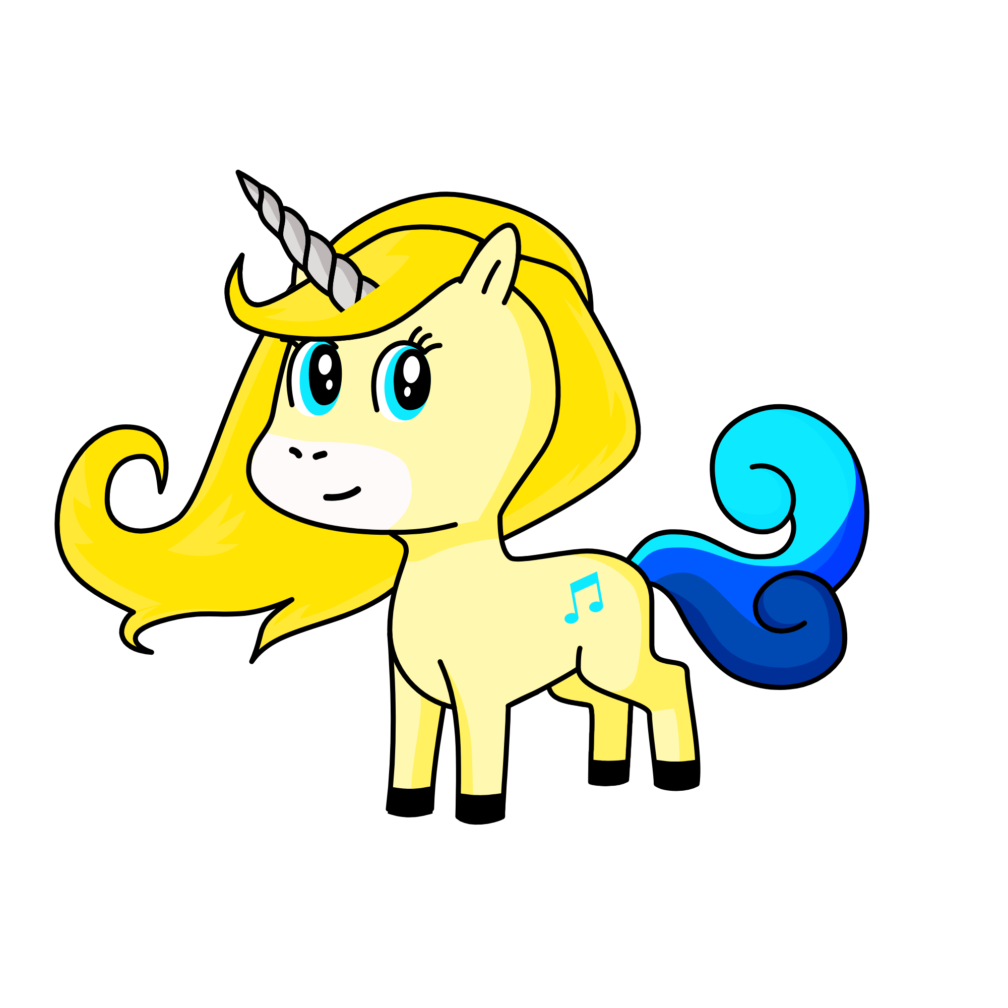 Cinderella, the unicorn