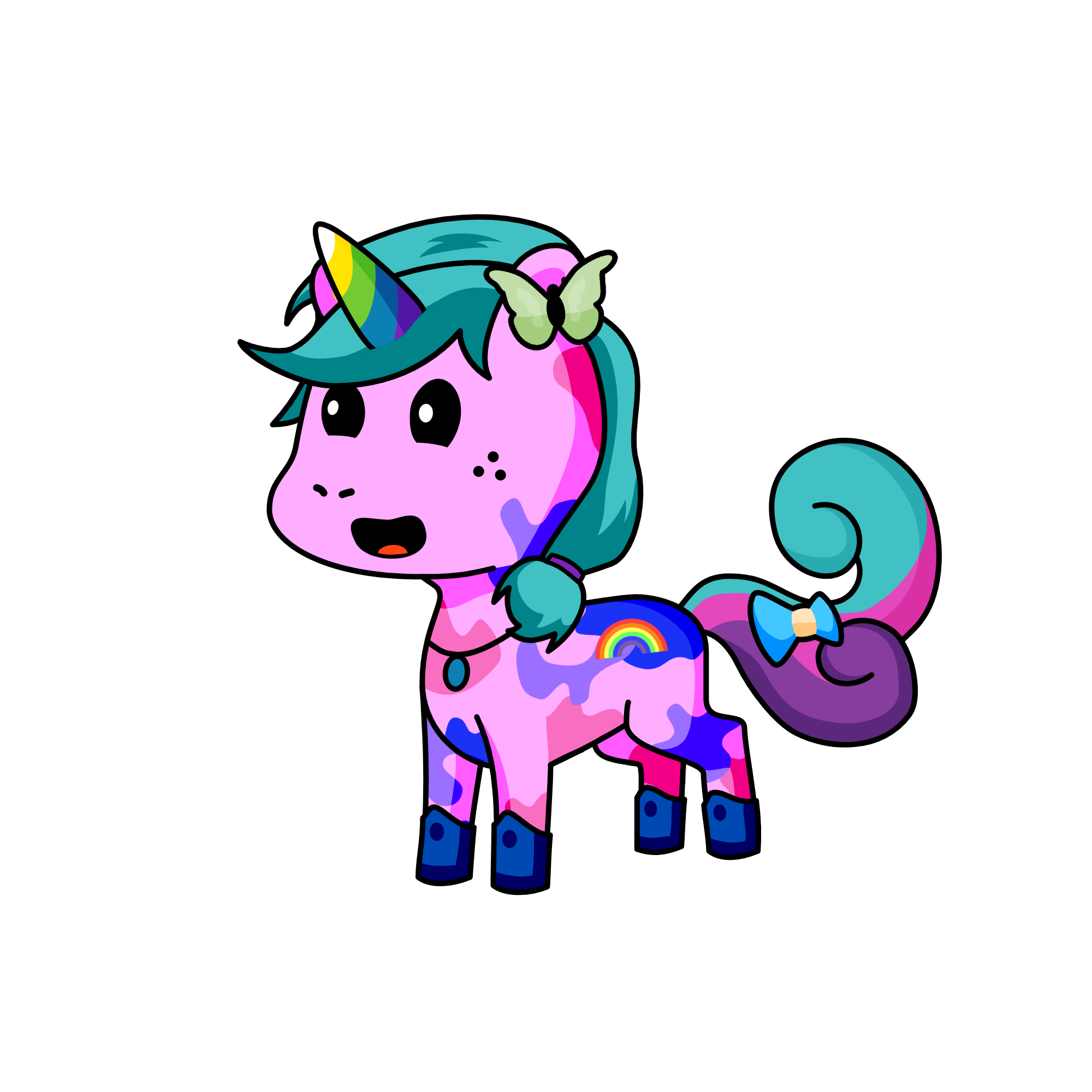 Splatter the Unicorn, the unicorn