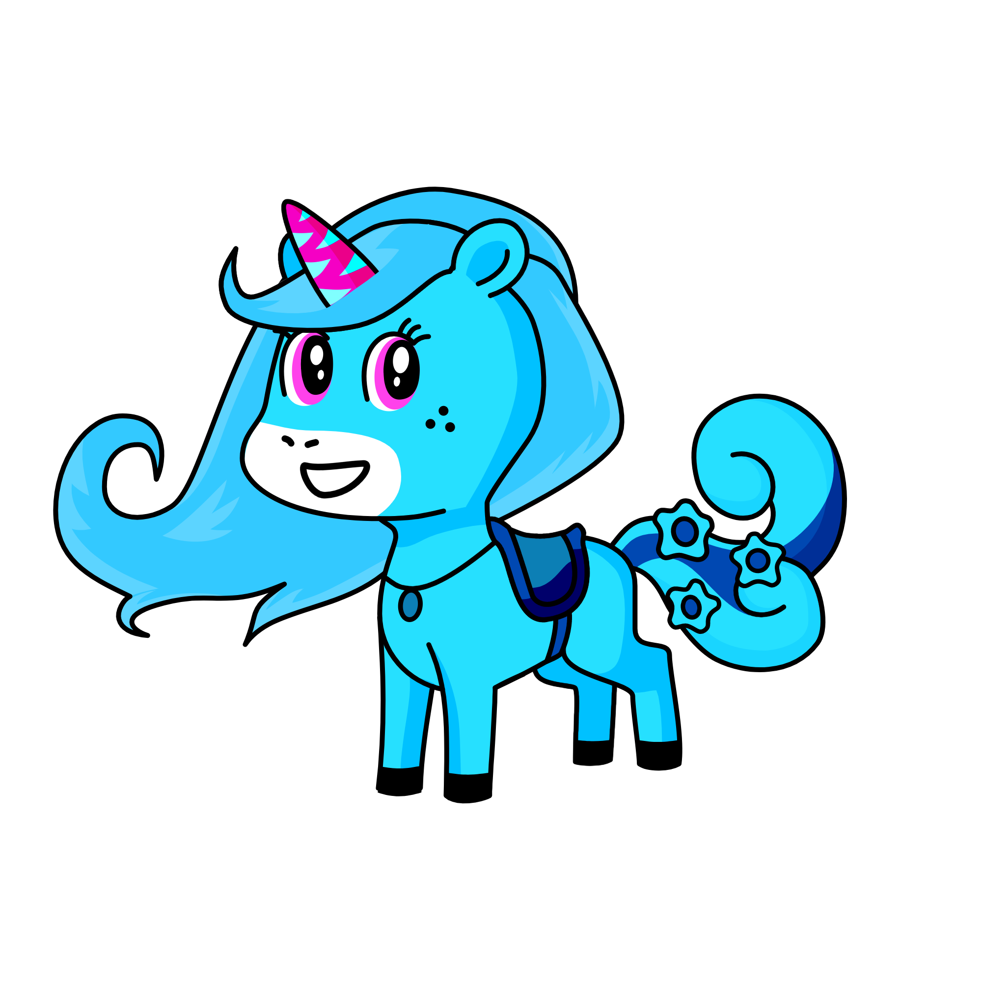 Princess Snowball, the unicorn