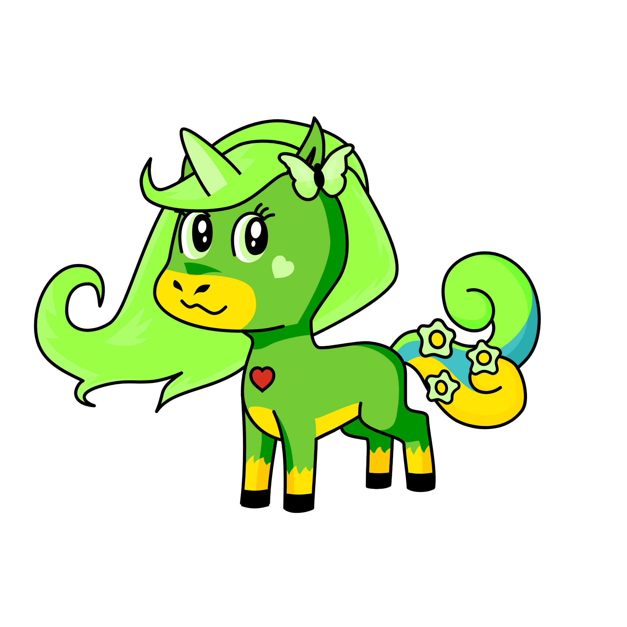 my forets unicorn, the unicorn