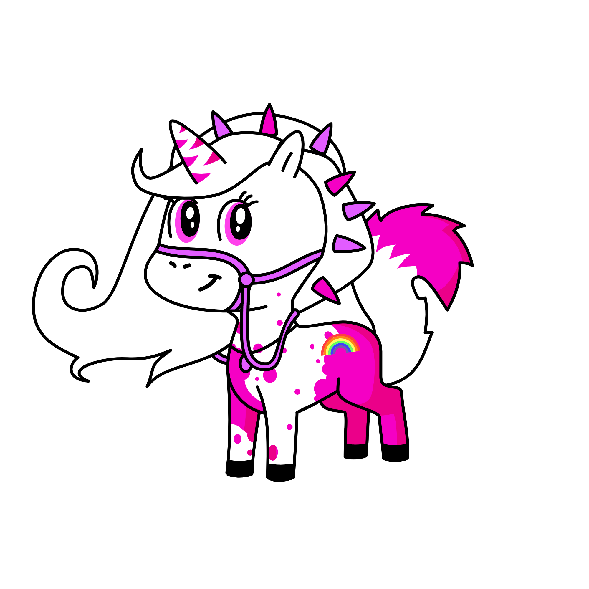 pinky piant, the unicorn