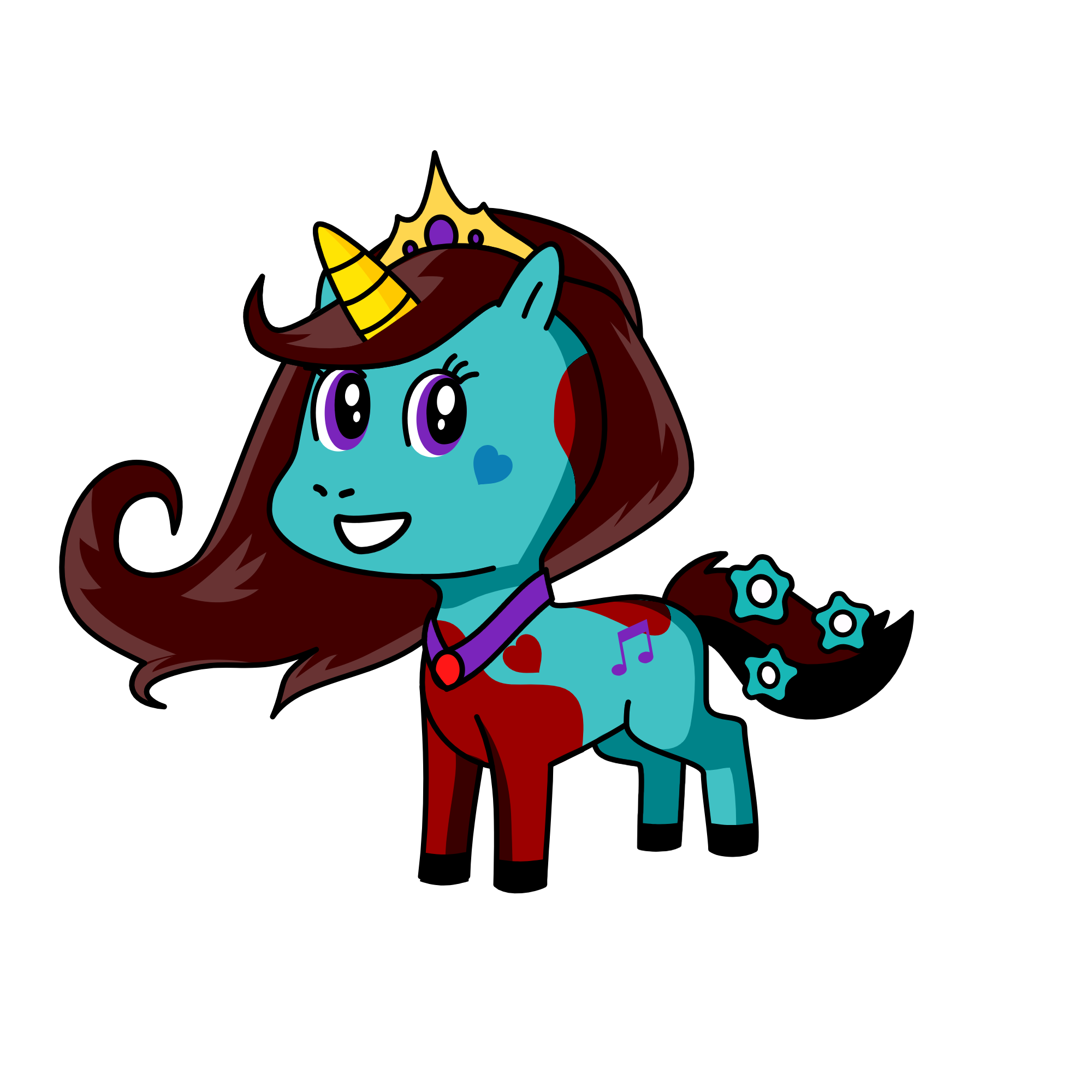 queen moon, the unicorn