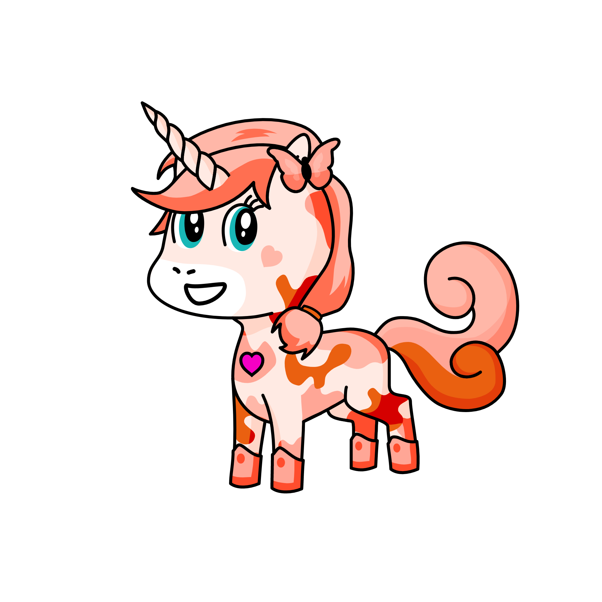 Coral, the unicorn