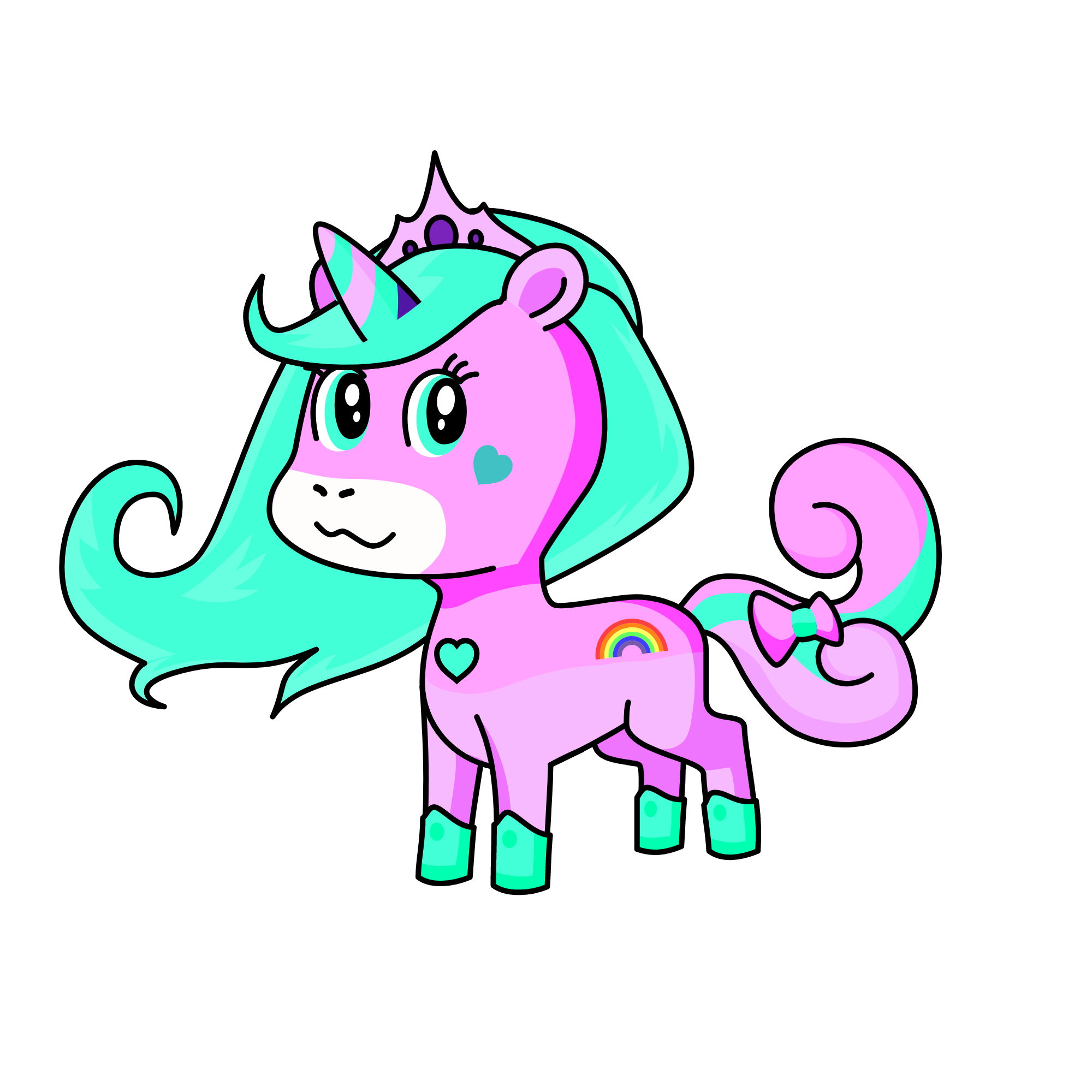 (u‿ฺu✿), the unicorn