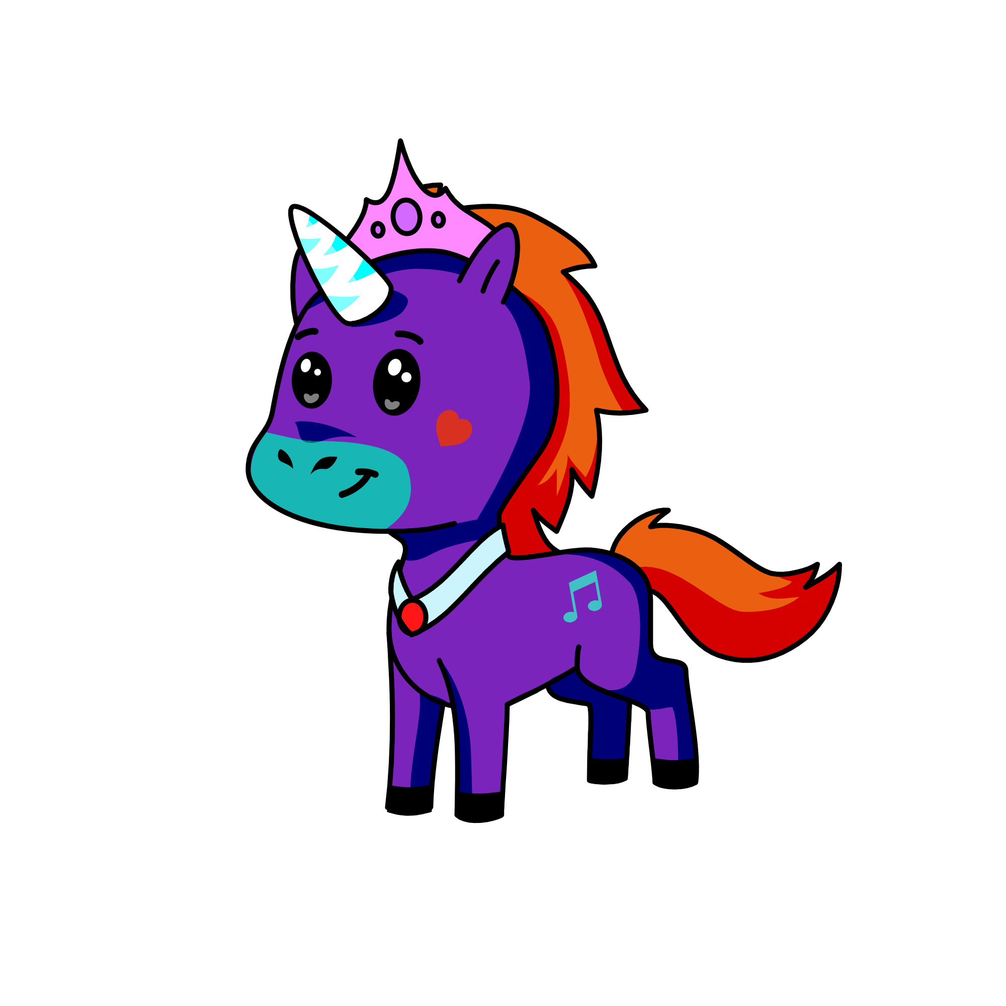 rose, the unicorn