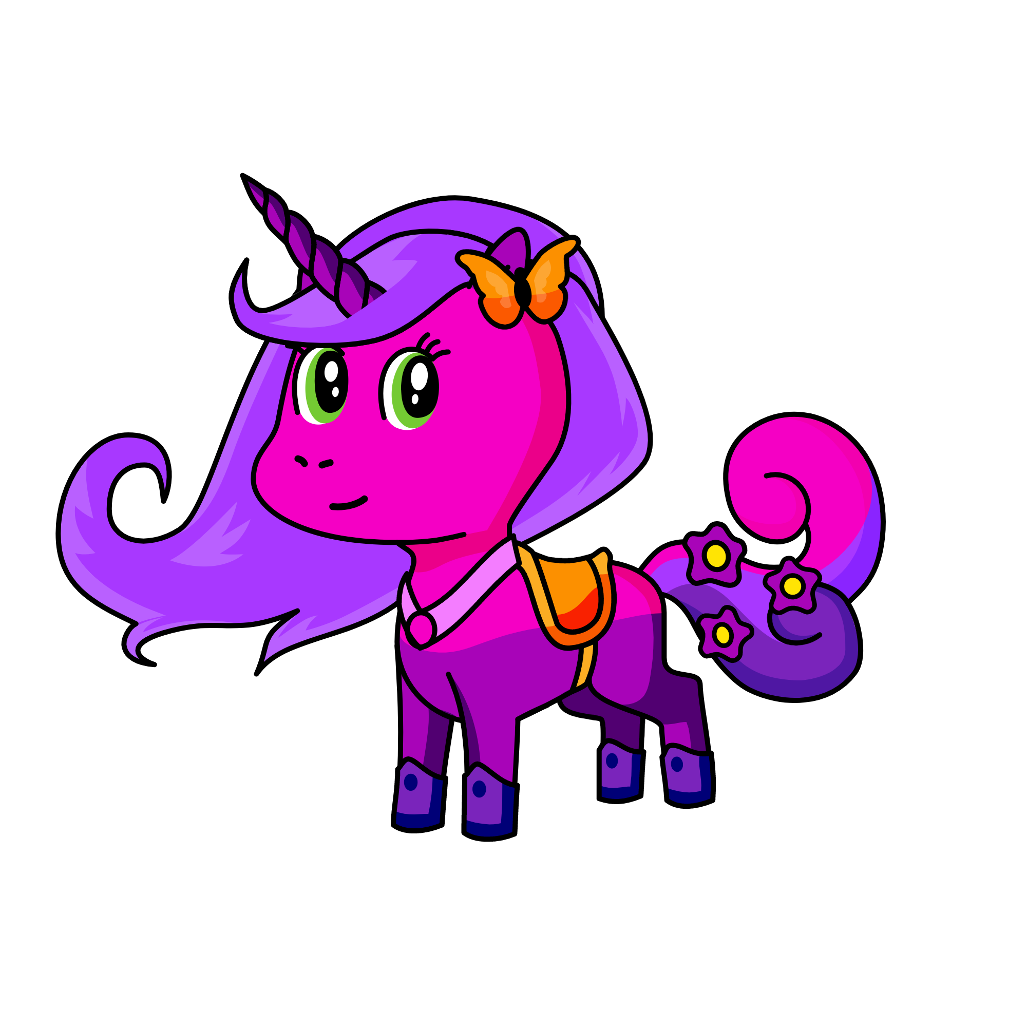 rose gold, the unicorn