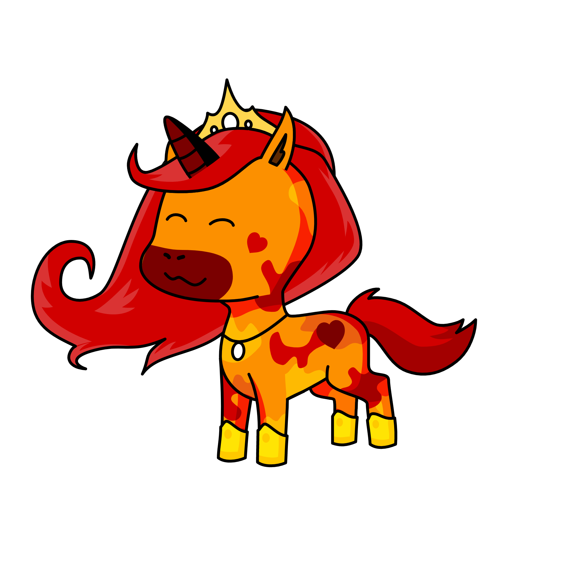 flame, the unicorn