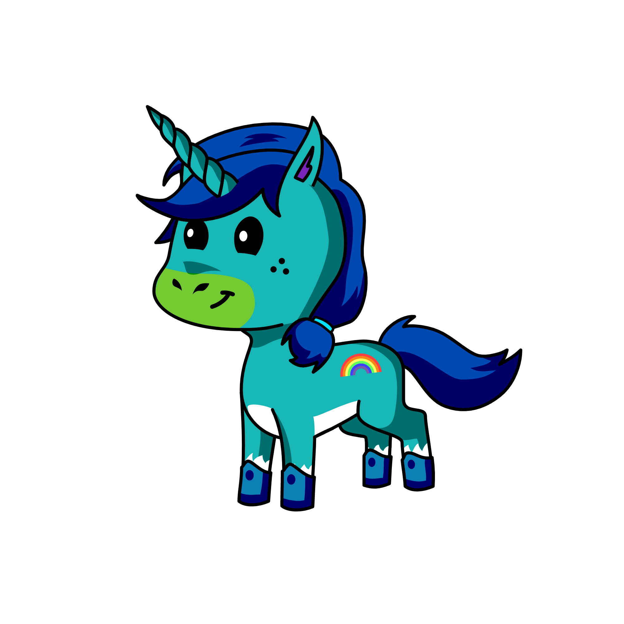 aqua, the unicorn
