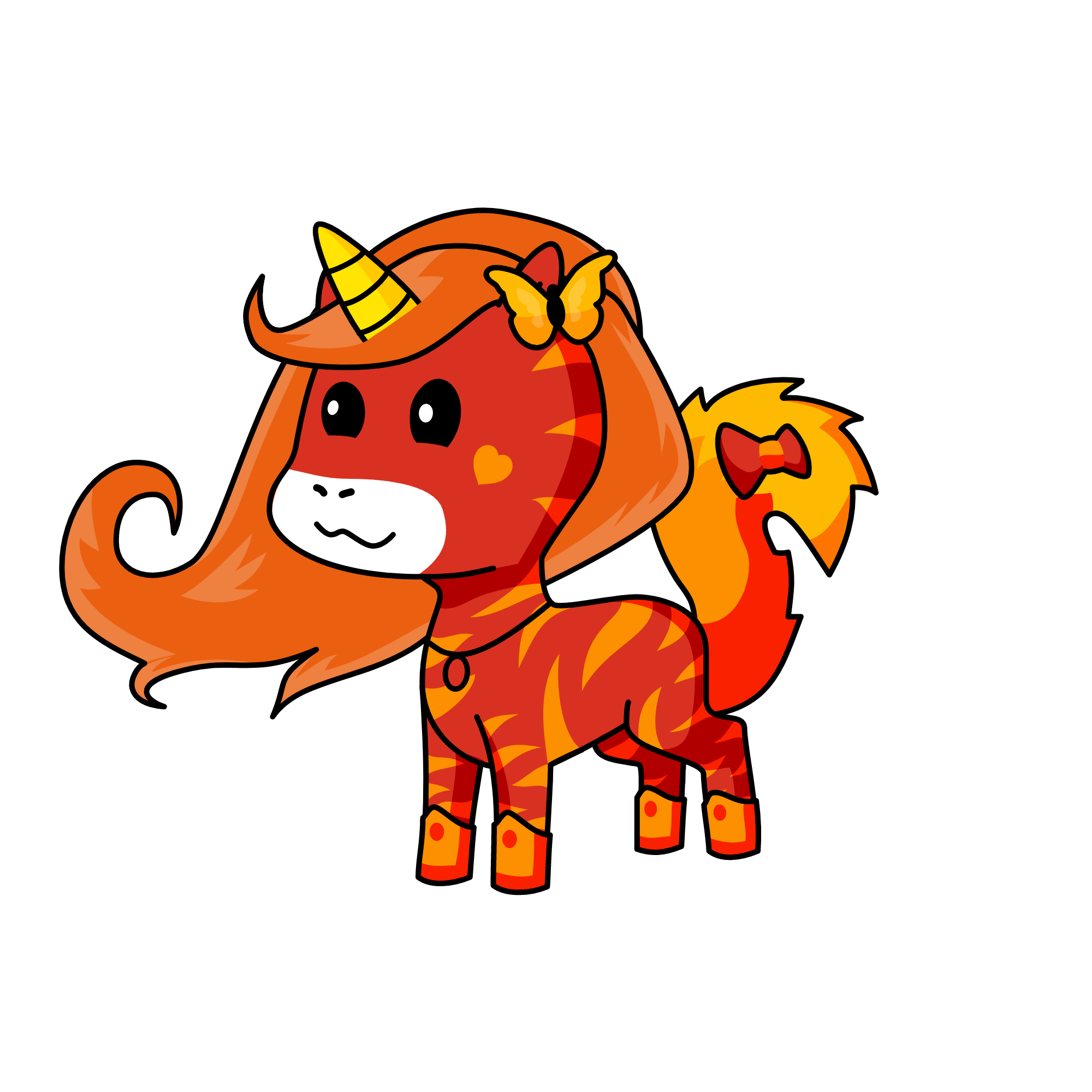 flame, the unicorn
