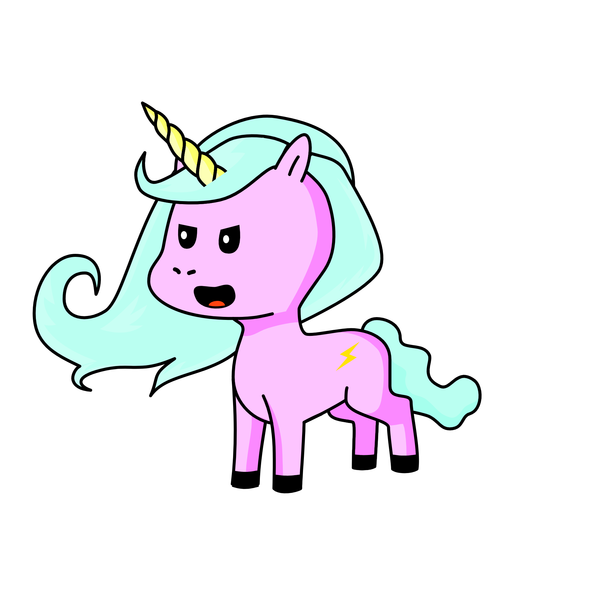 Isabella free and wild Unicorn, the unicorn