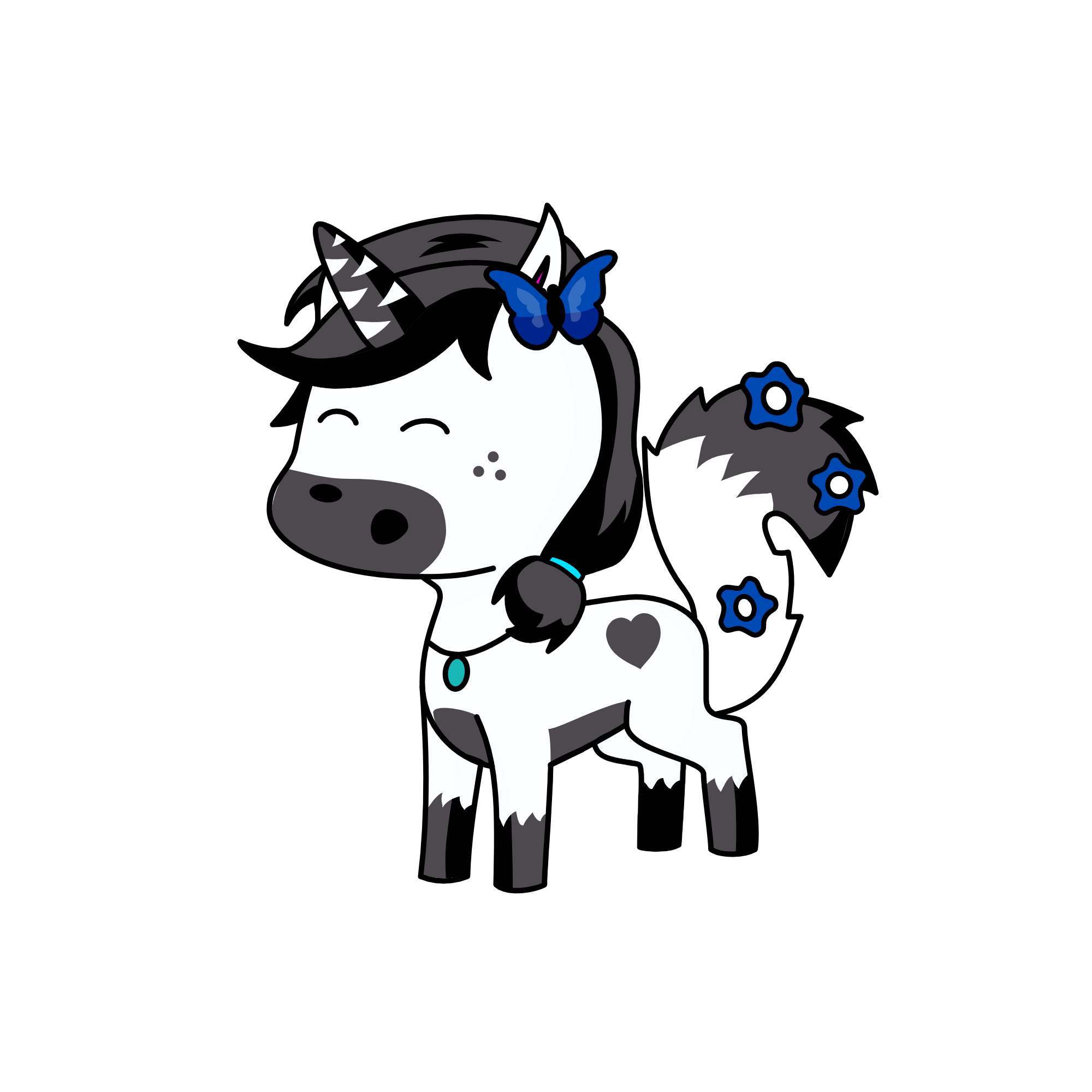 no name ( no have friend ), the unicorn