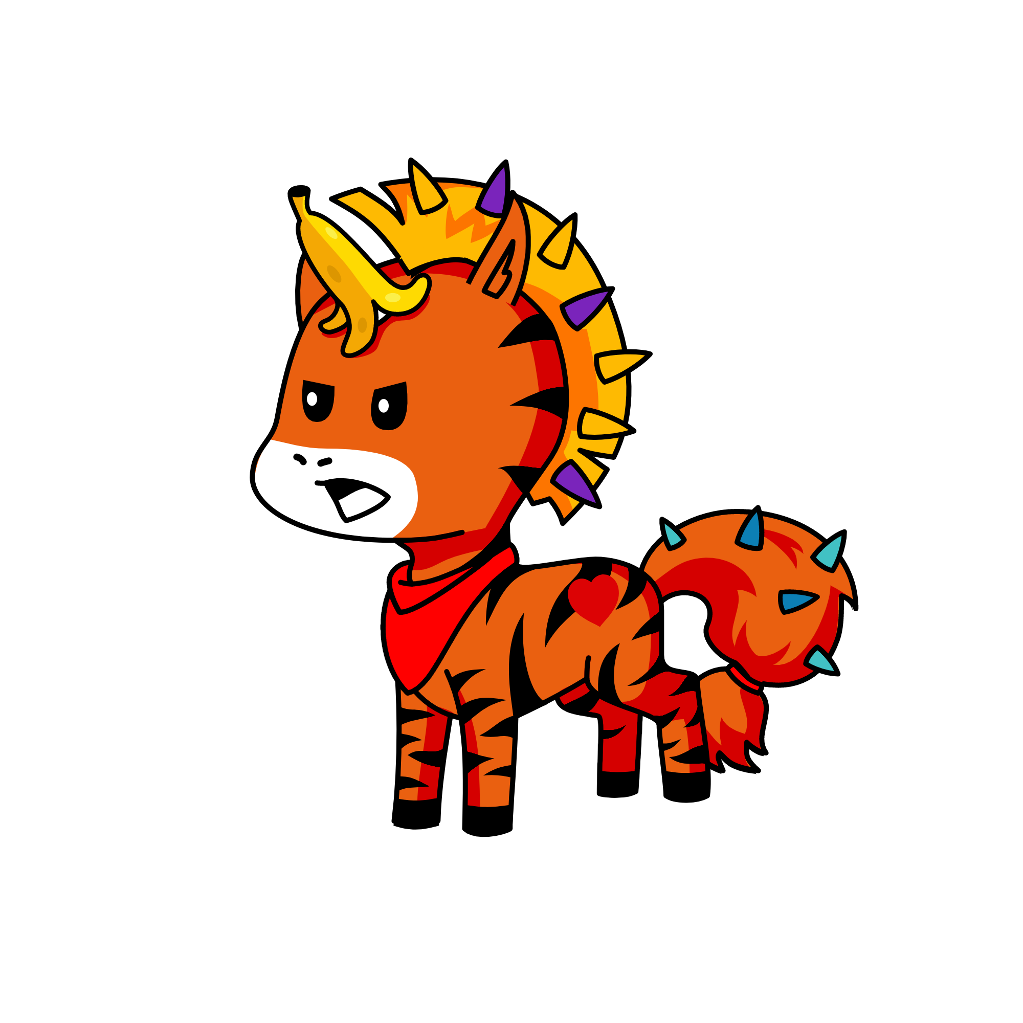 Trigre feros(hermano de tigrejunior hijo de tigre y hijo de trigresa ), the unicorn