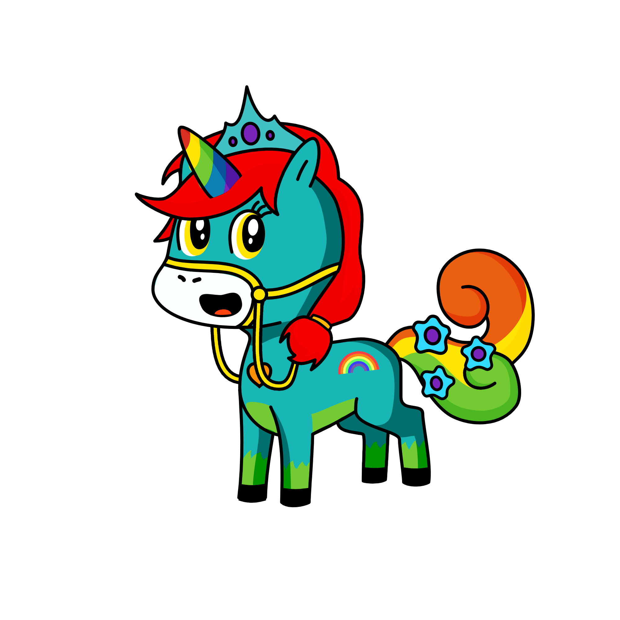 Rainbow Unicorn, the unicorn