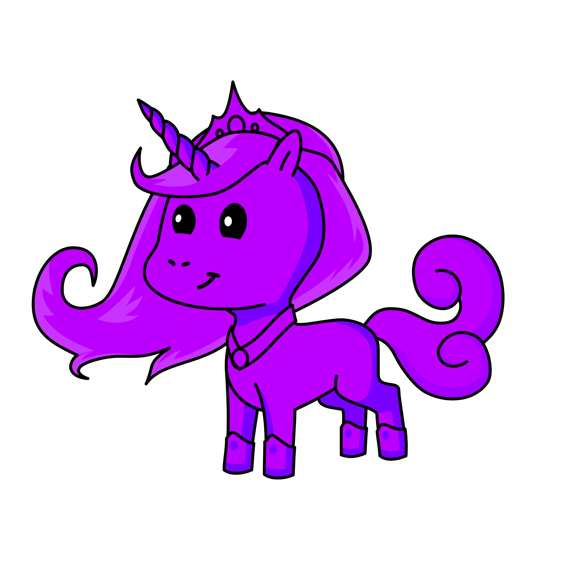 PURPLE, the unicorn