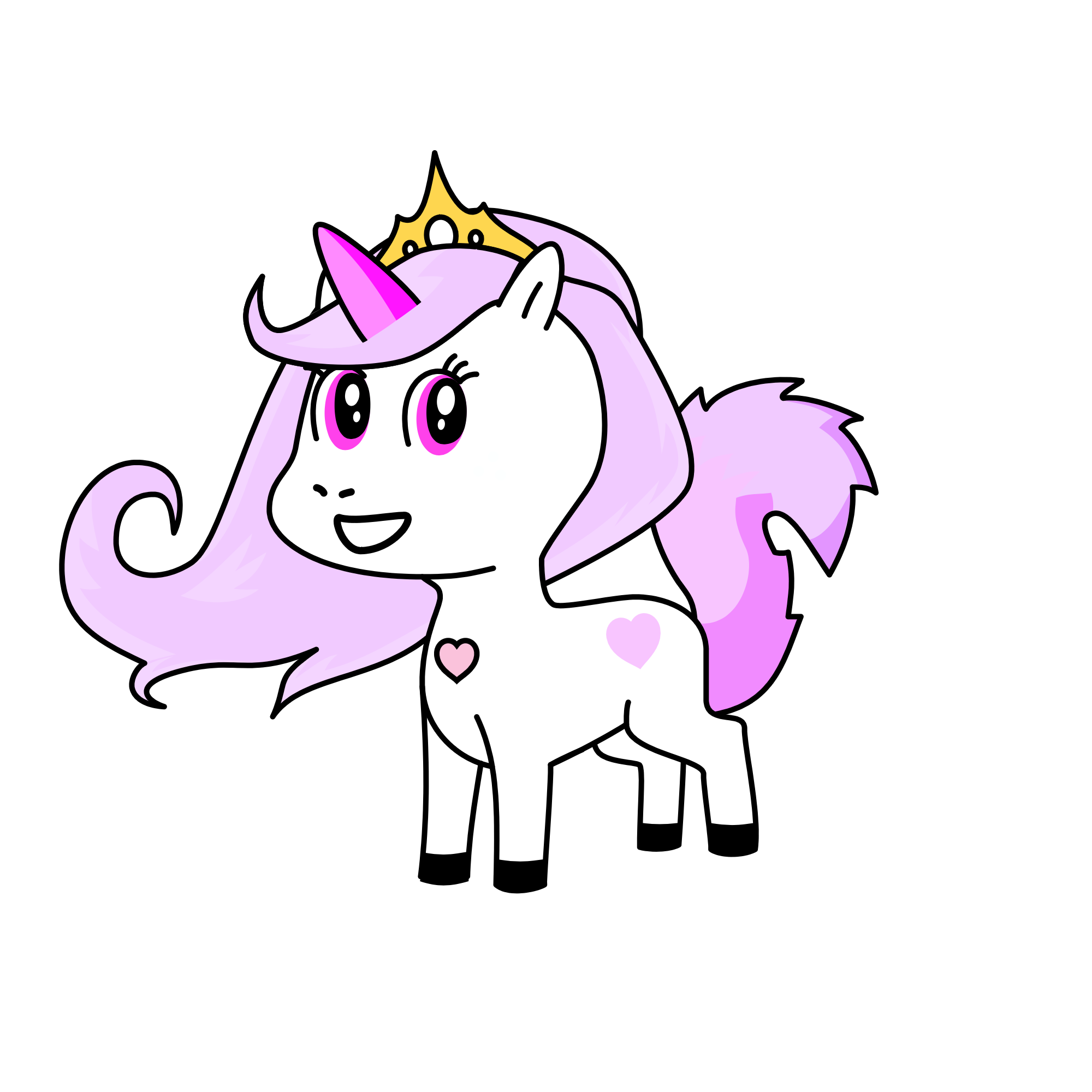 Pinky, the unicorn