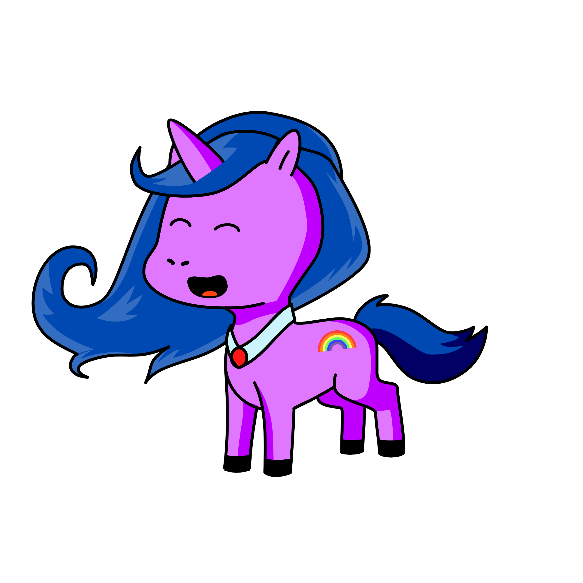 pony, the unicorn