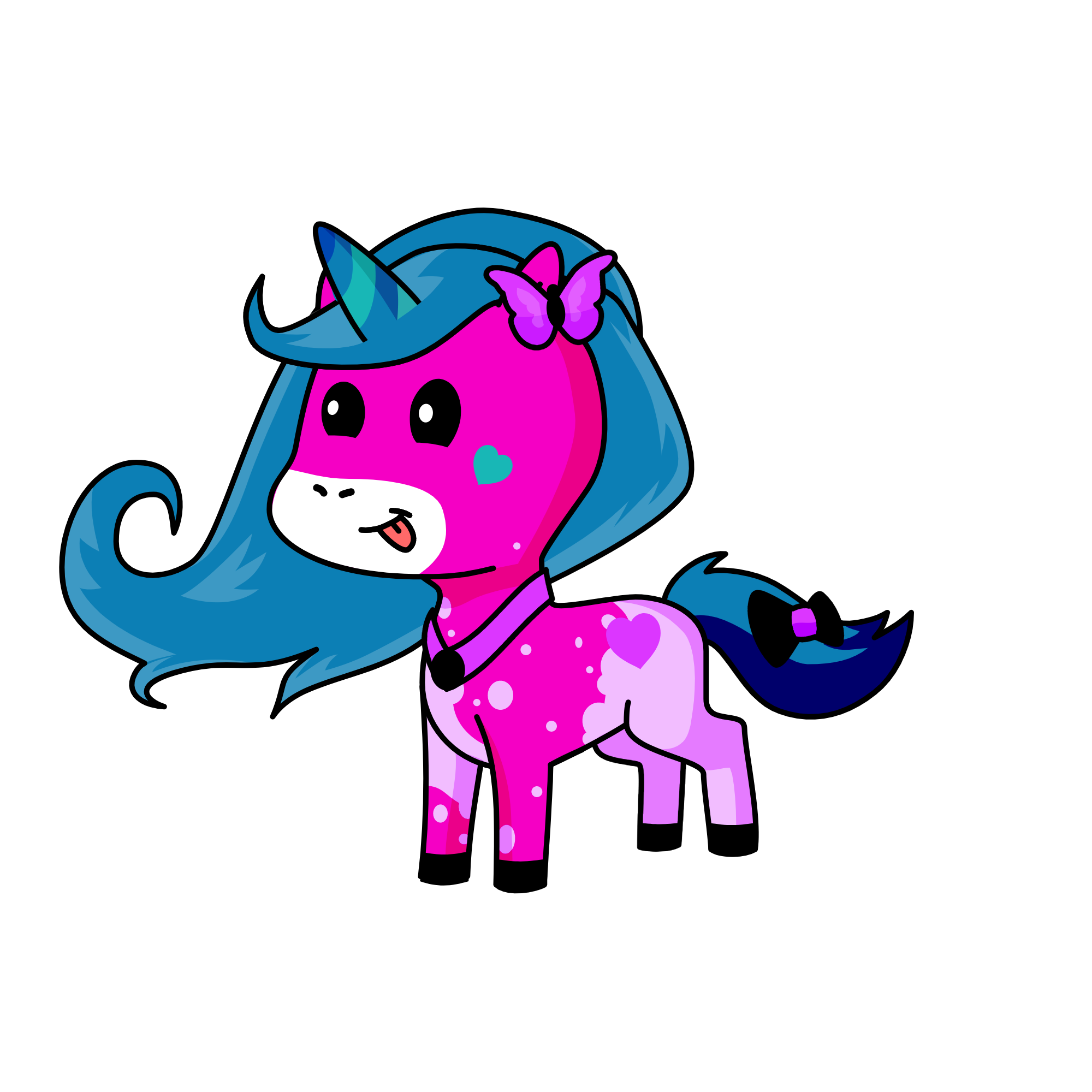 PINKYCORN, the unicorn