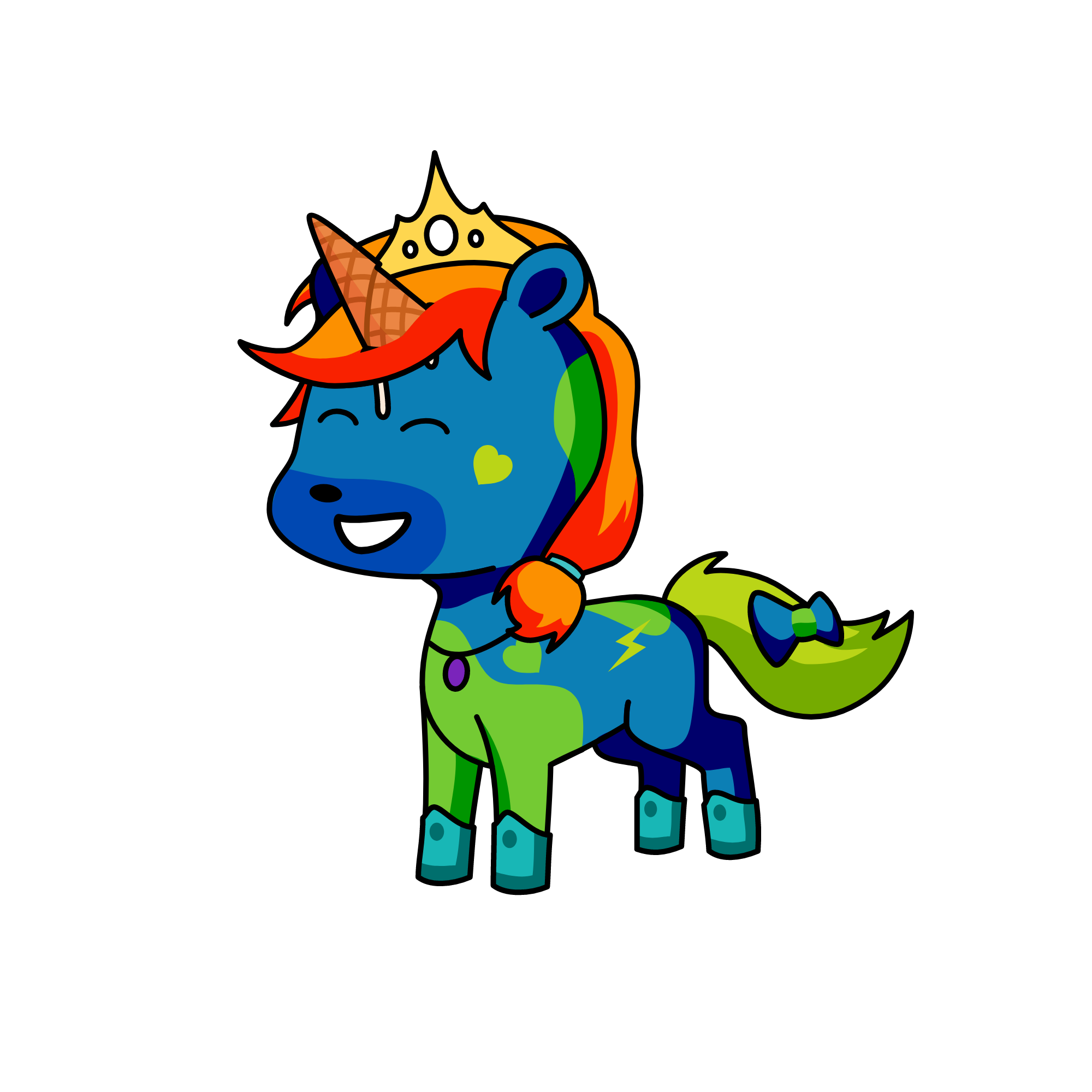 ICECREAM PRINCESS, the unicorn