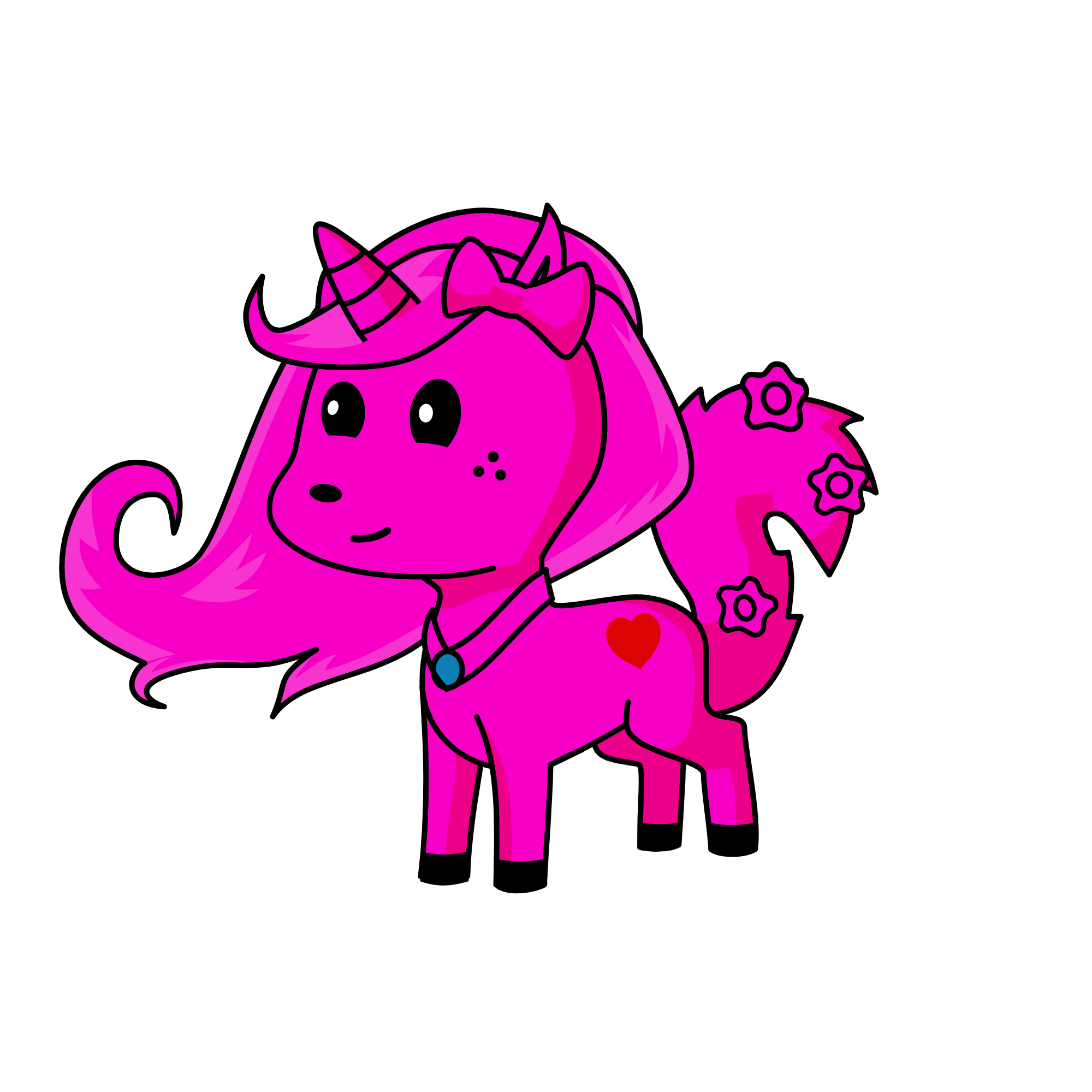 Pinky, the unicorn