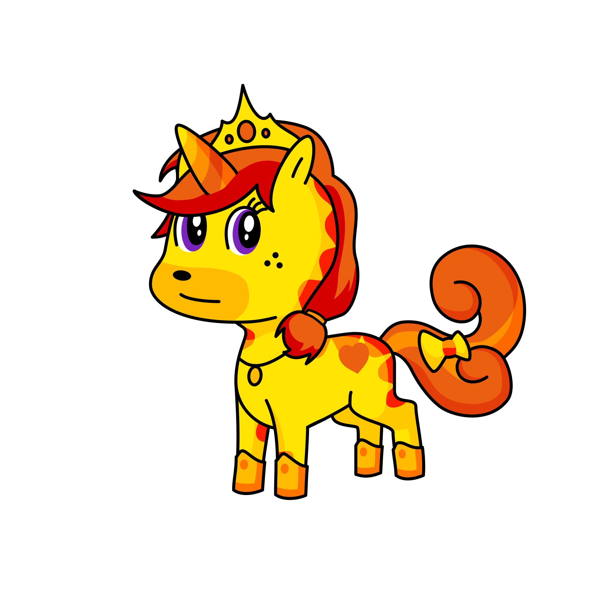 Princess tiara , the unicorn