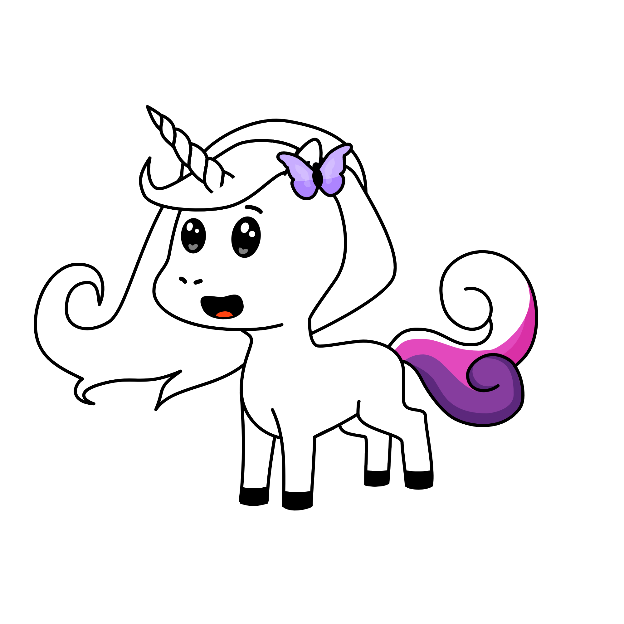 Rainbow, the unicorn
