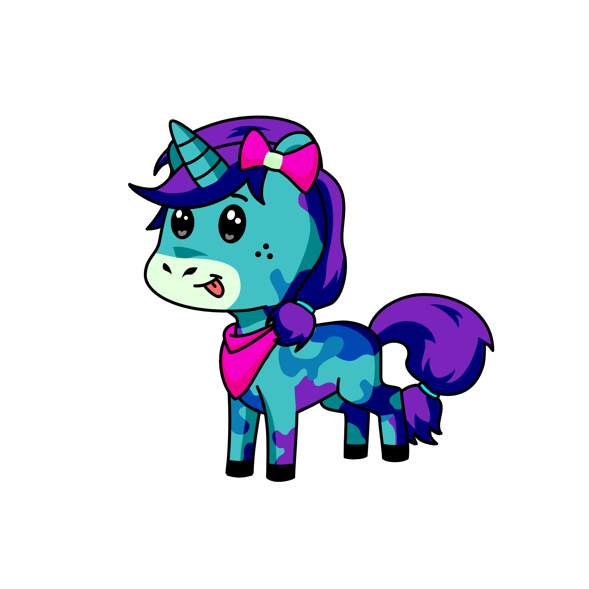 Violet Sparkle, the unicorn