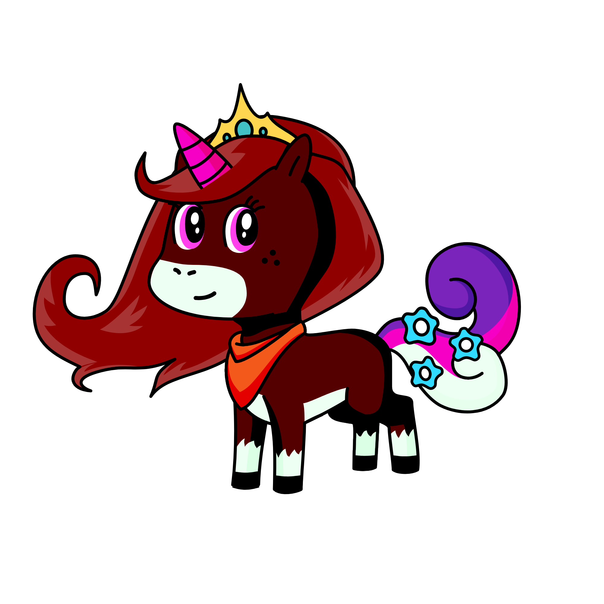 red flare, the unicorn