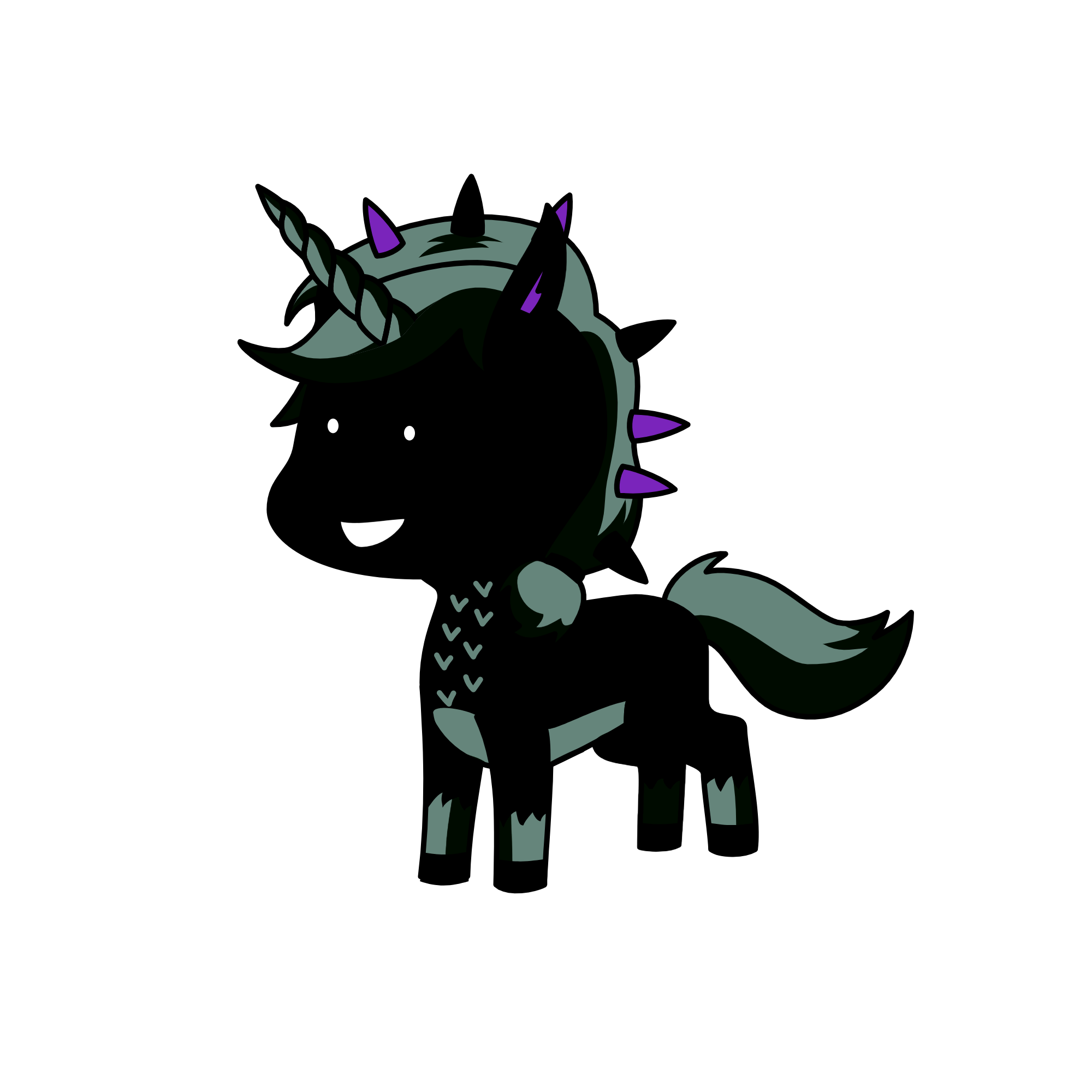 Shadow Man, the unicorn