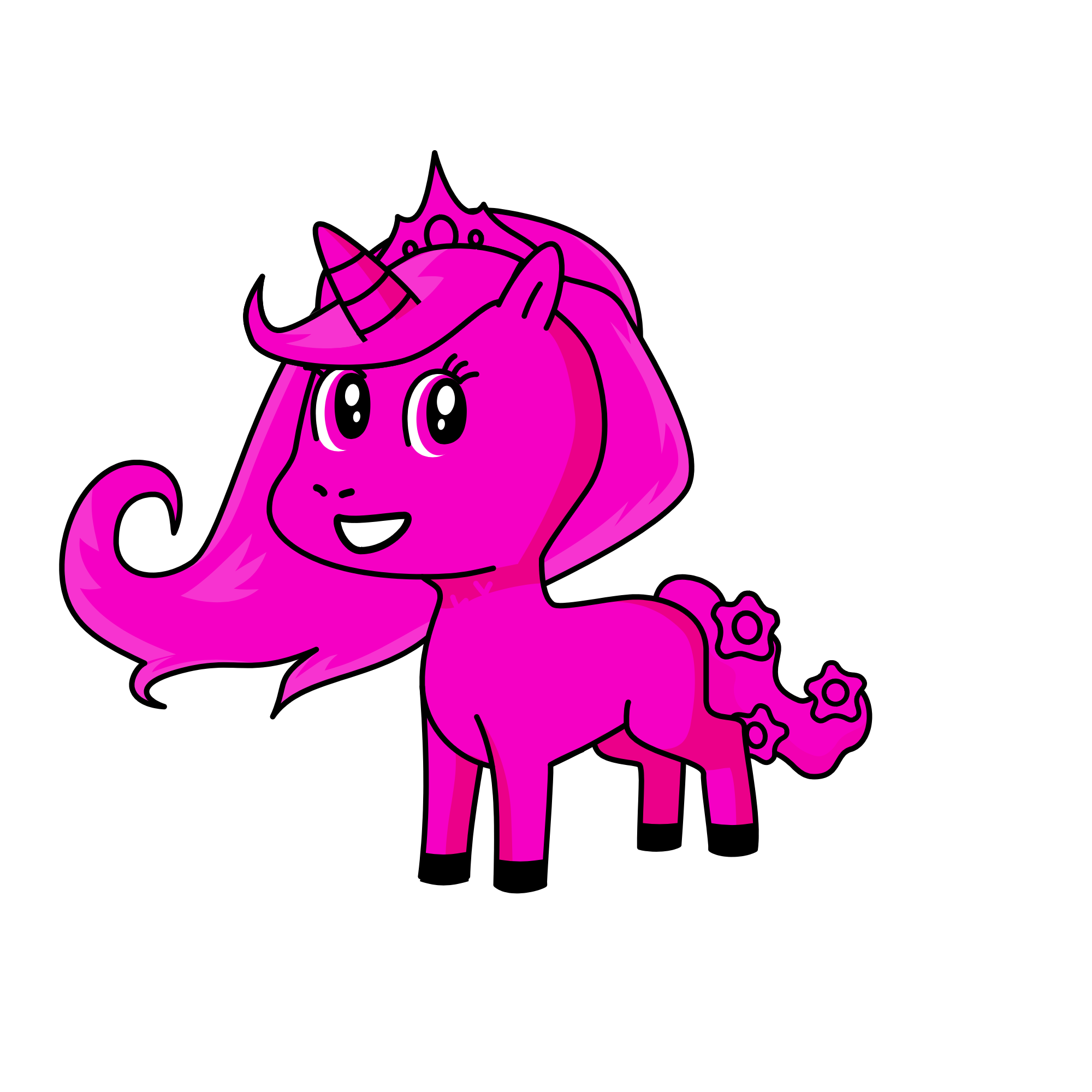 PINK, the unicorn