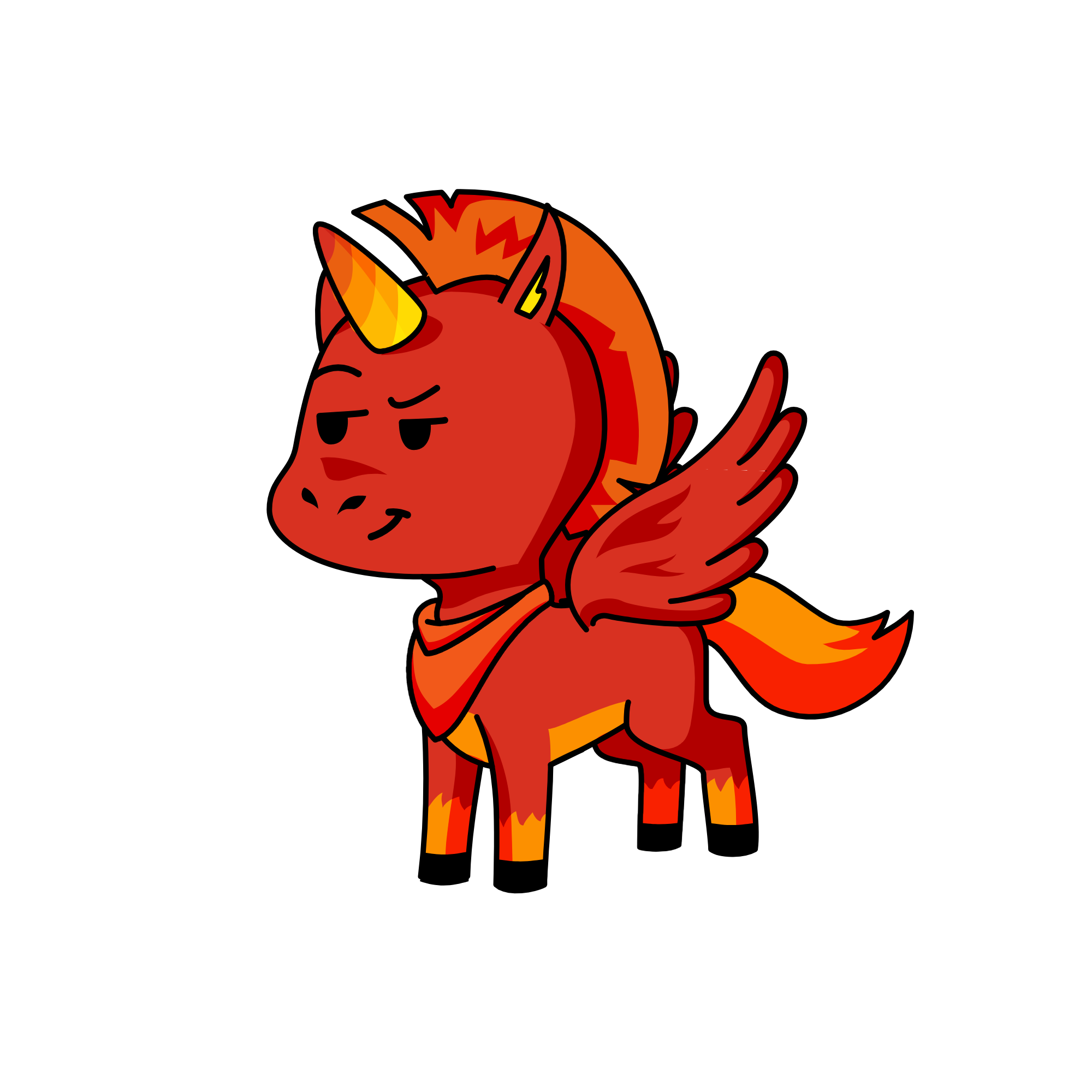 flame, the unicorn
