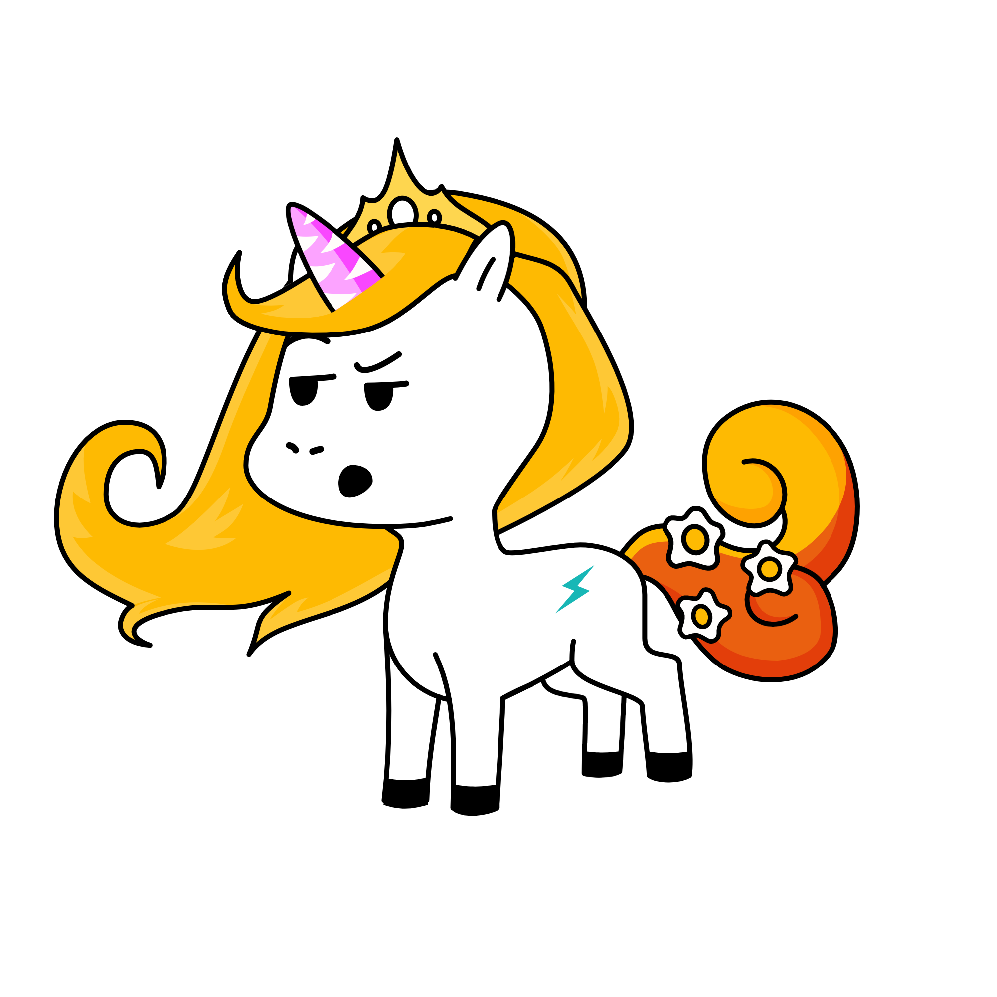 PRINCESS JACKIE, the unicorn