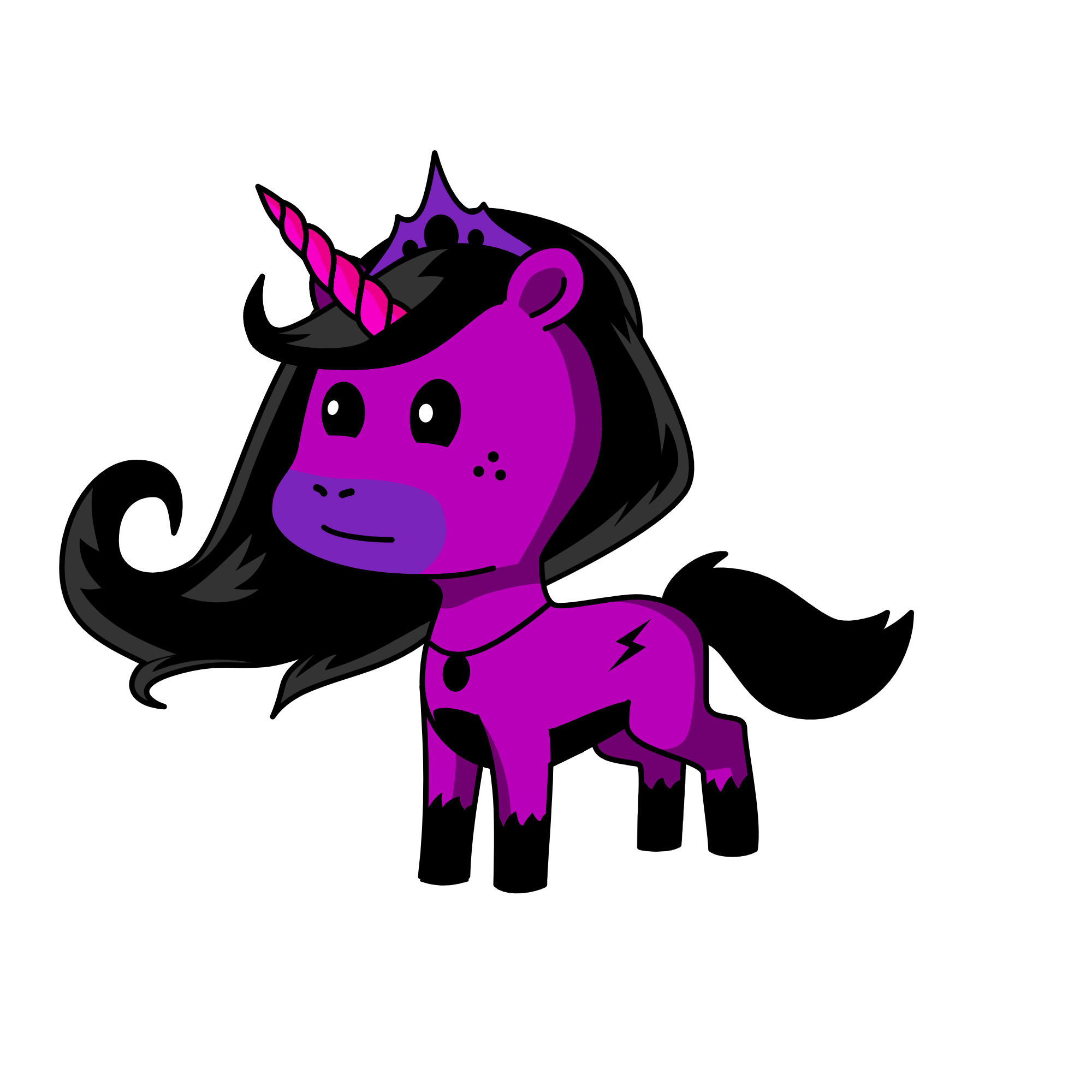 silky, the unicorn